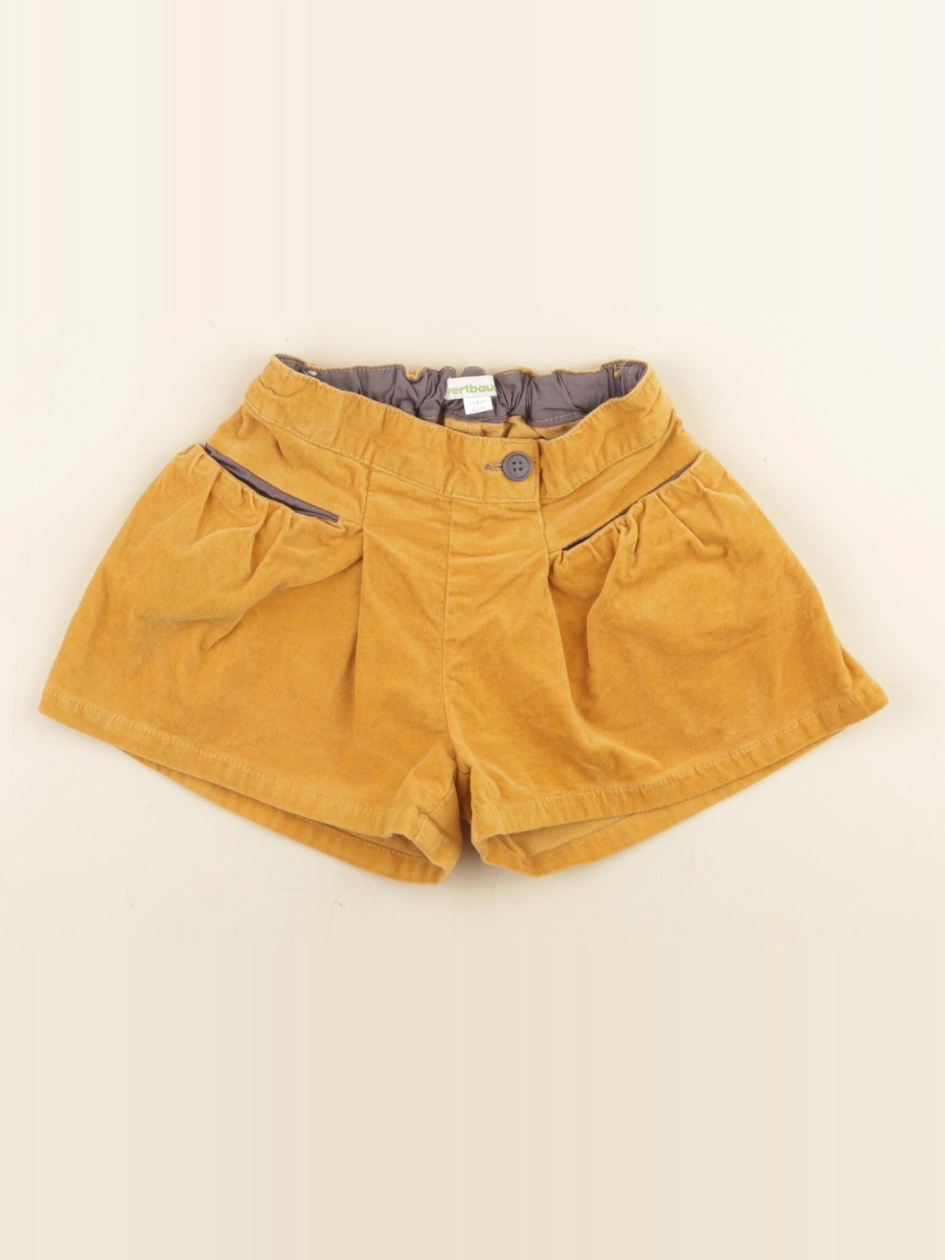 Vertbaudet - short jaune - 6 ans