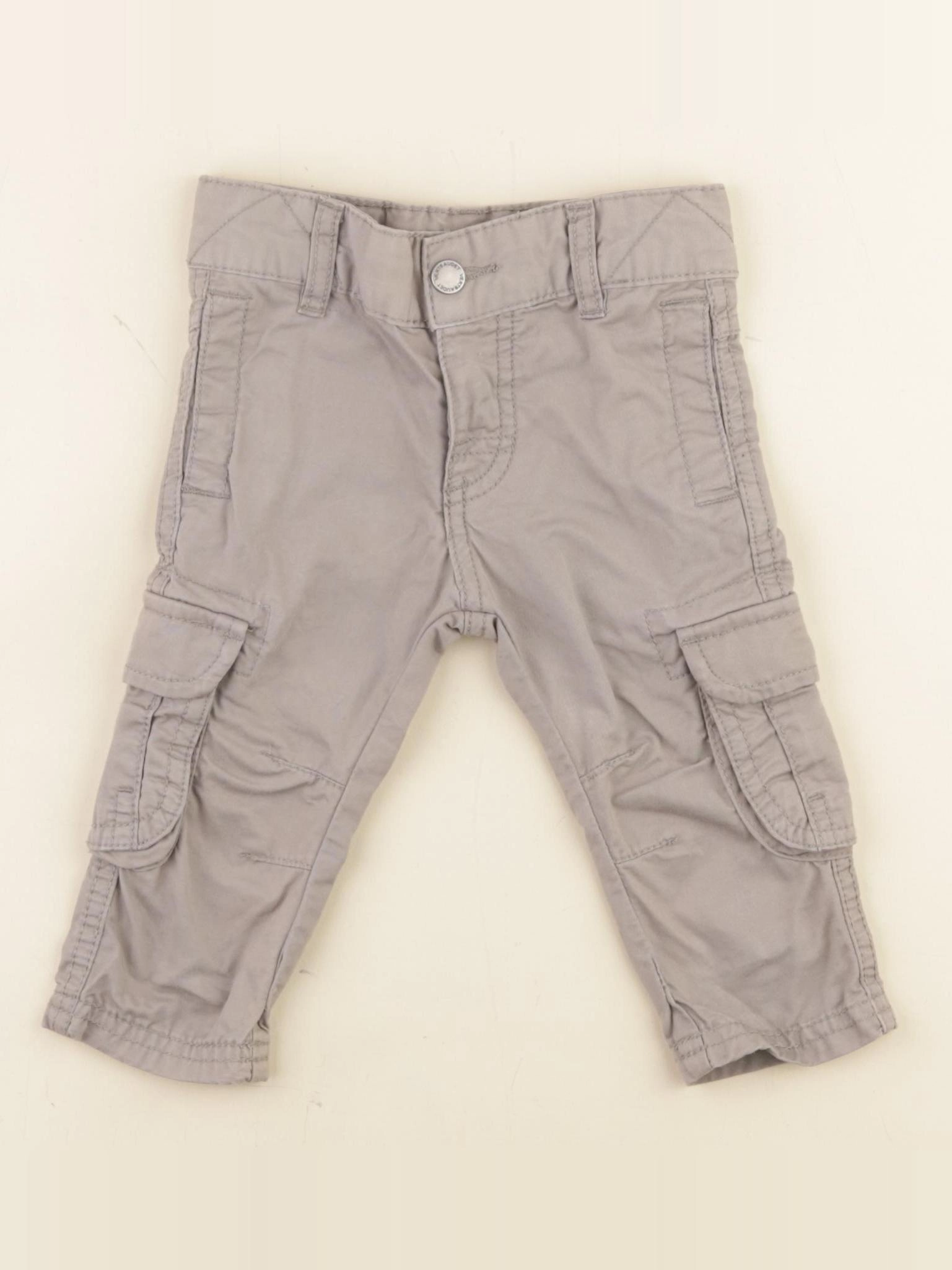 Vertbaudet - pantalon gris - 9 mois