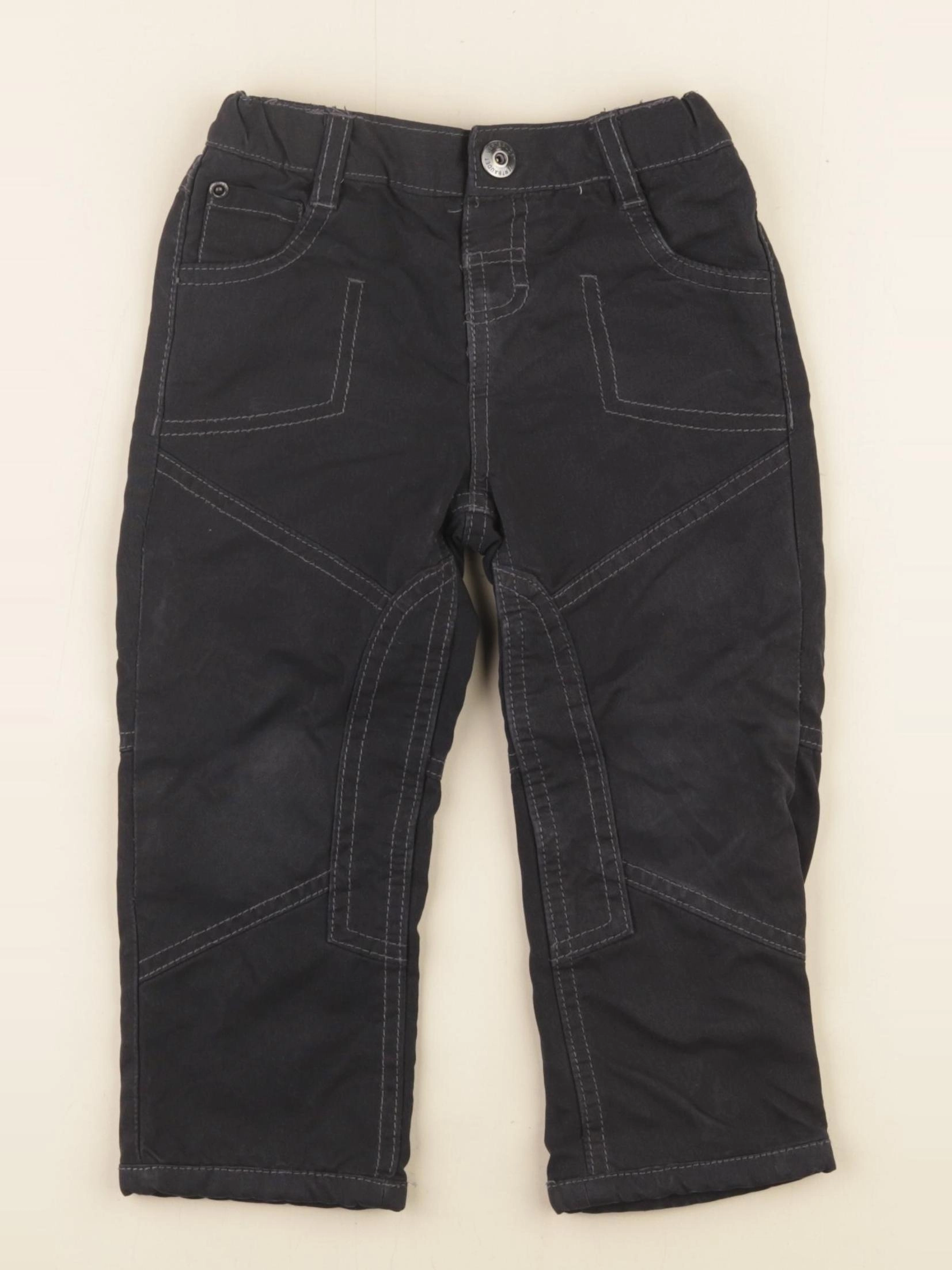 Vertbaudet - pantalon doublé noir - 2 ans