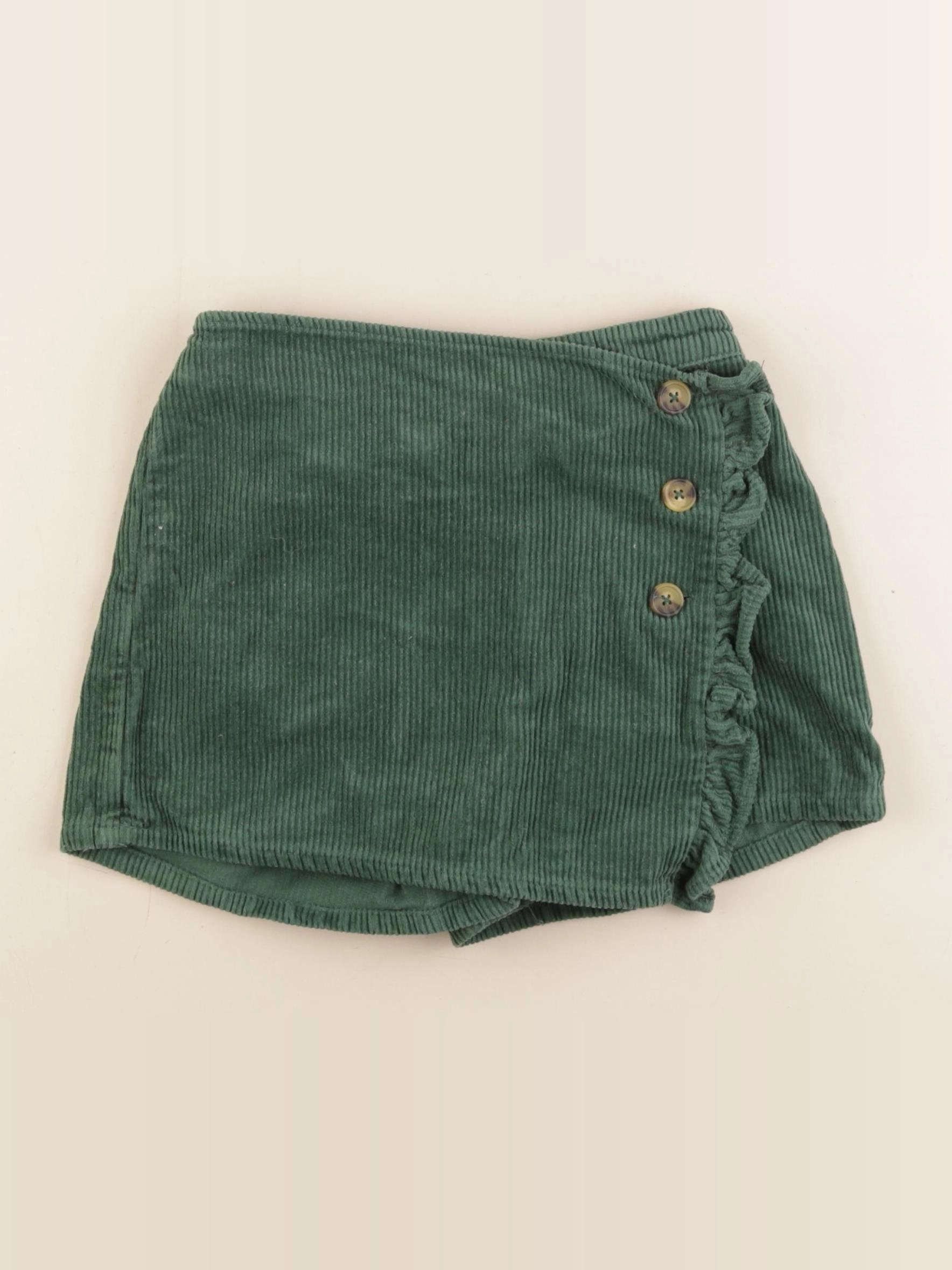 Vertbaudet - jupe short vert - 7 ans