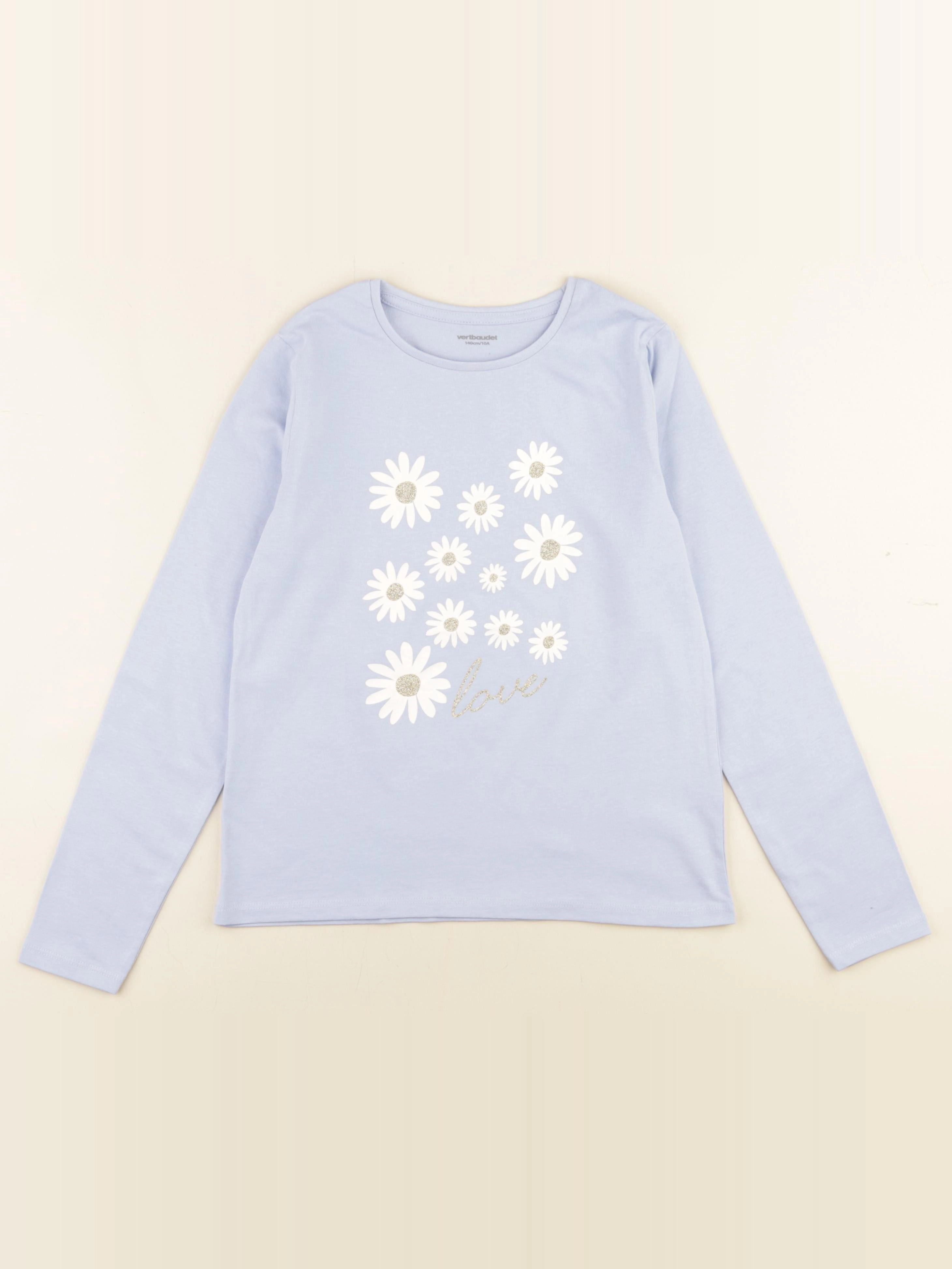 Vertbaudet - tee-shirt bleu - 10 ans