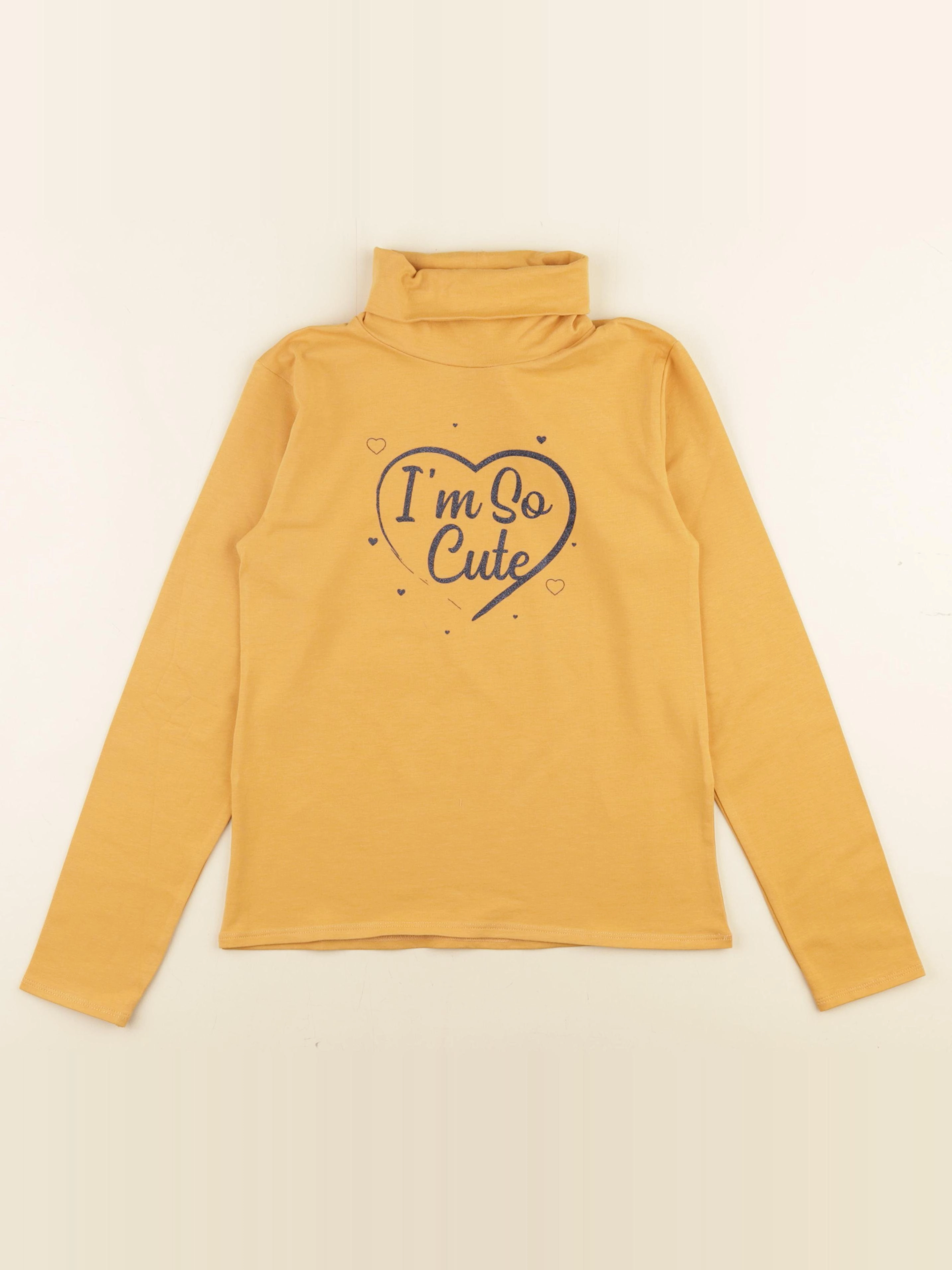 Vertbaudet - sous-pull jaune - 10 ans