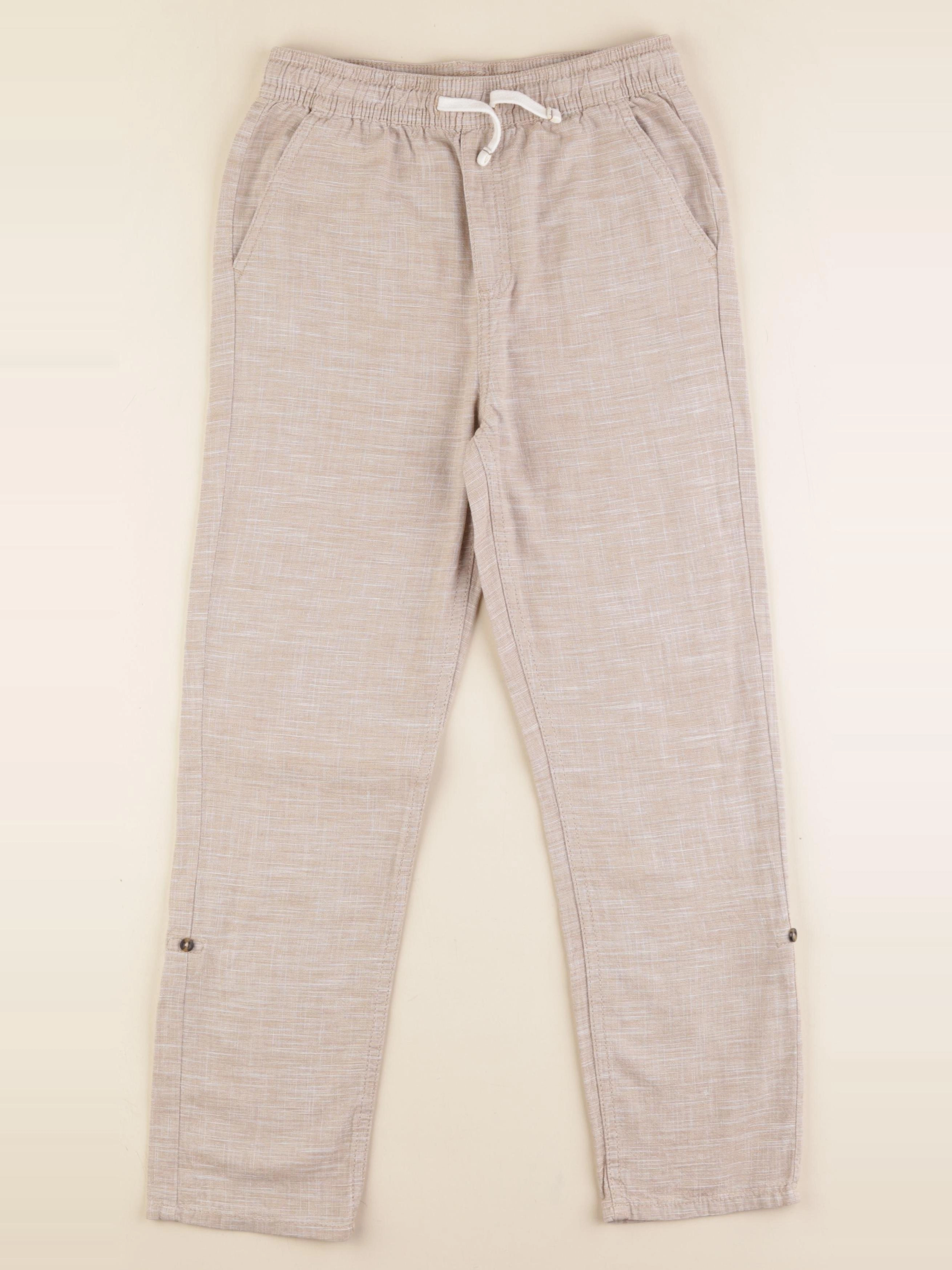 Vertbaudet - pantalon beige - 10 ans