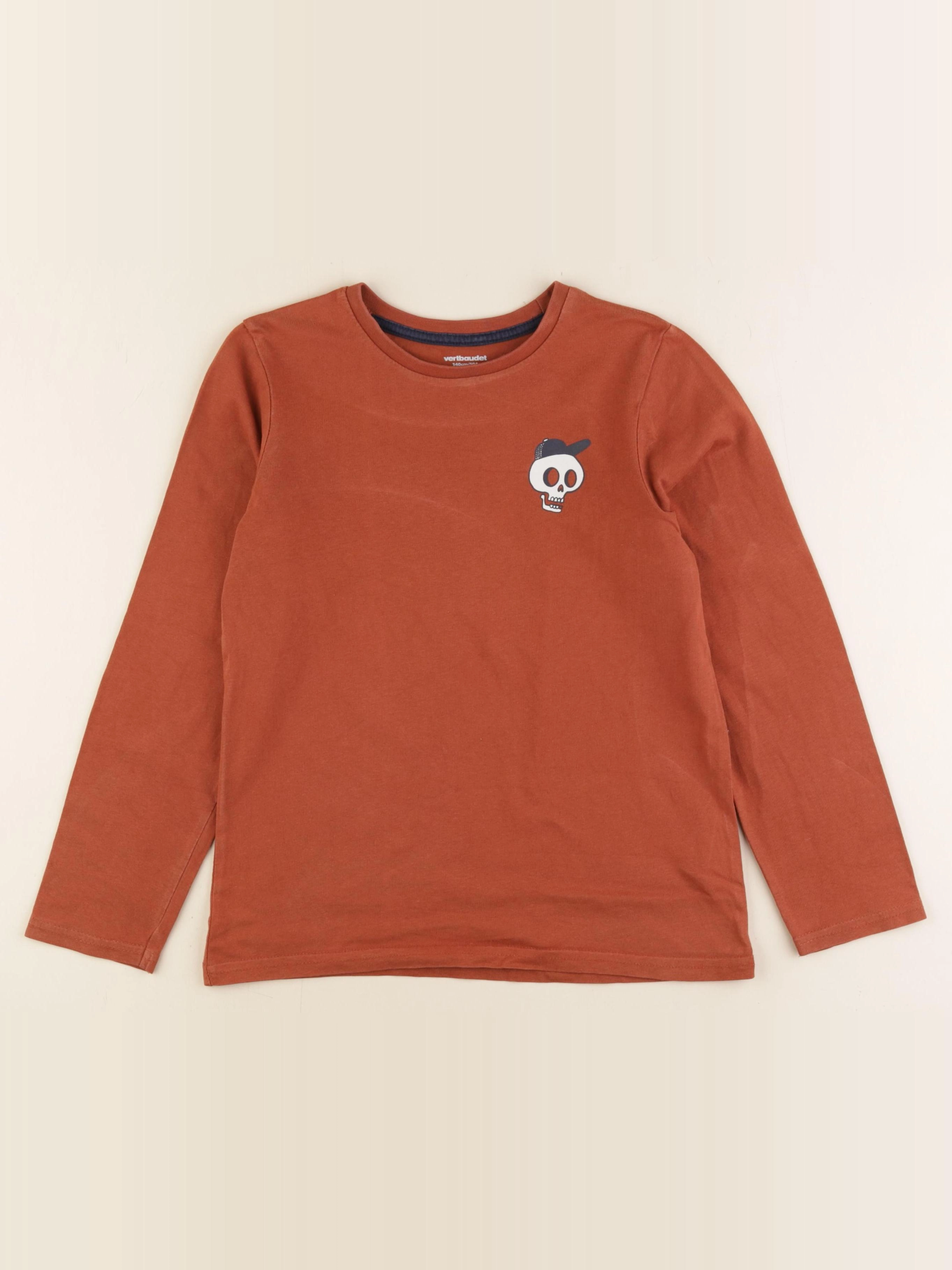 Vertbaudet - tee-shirt marron - 10 ans