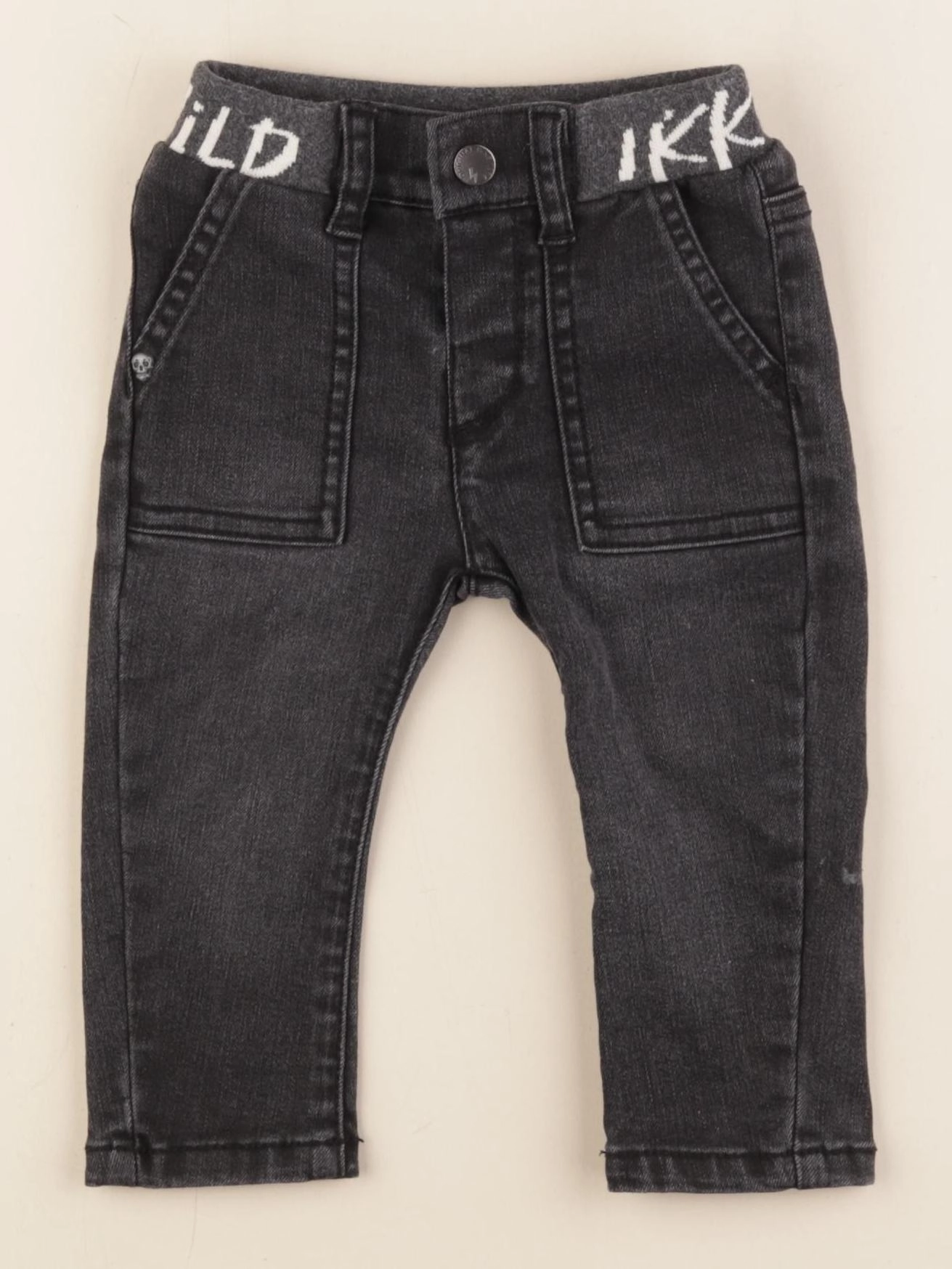 IKKS - jean noir - 12 mois