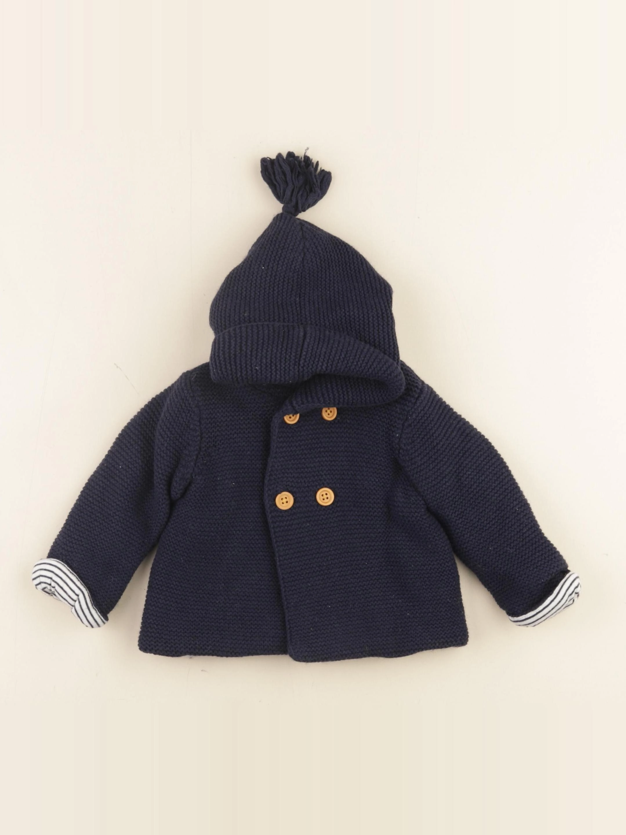 Cyrillus - gilet bleu - 3 mois