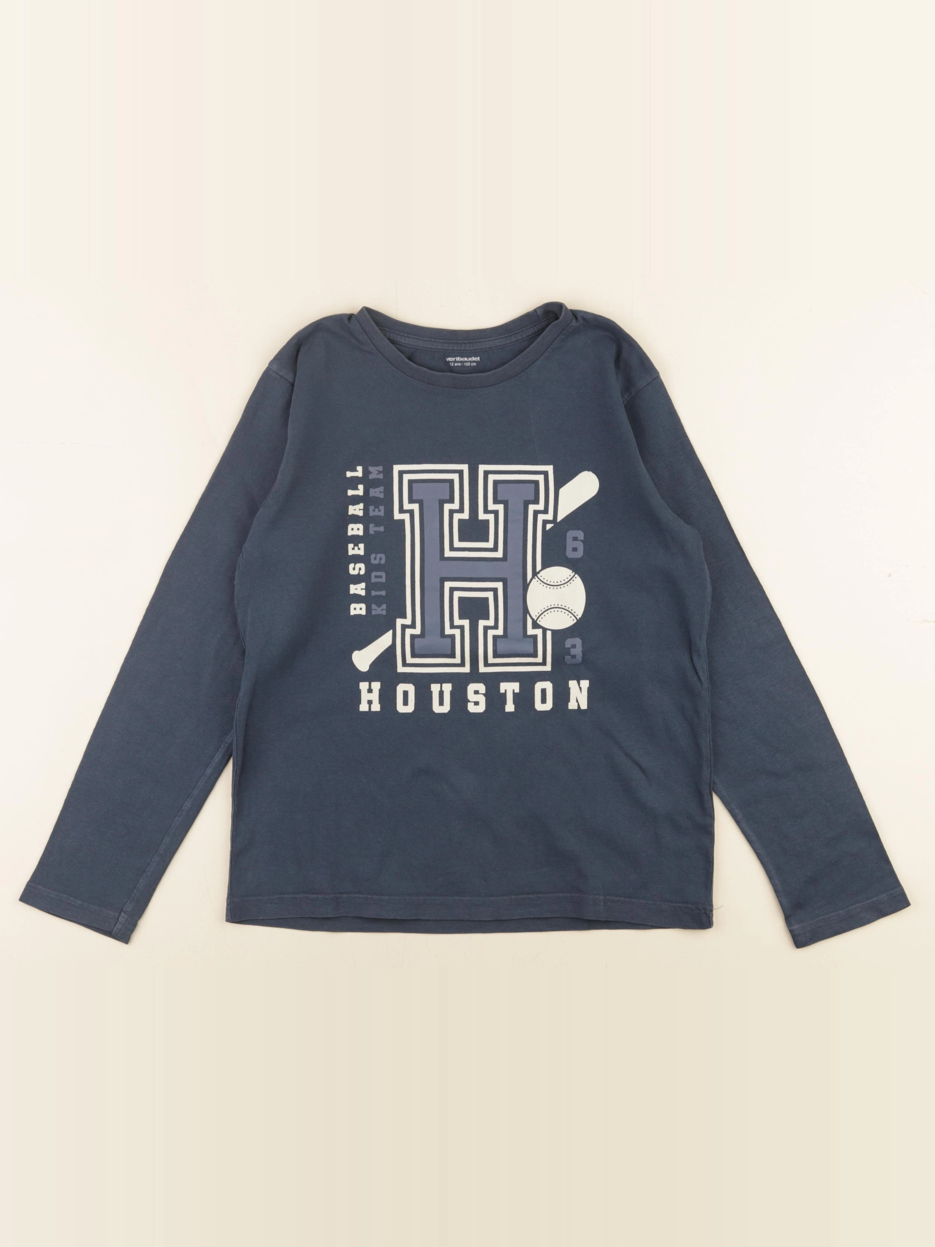 Vertbaudet - tee-shirt bleu - 12 ans