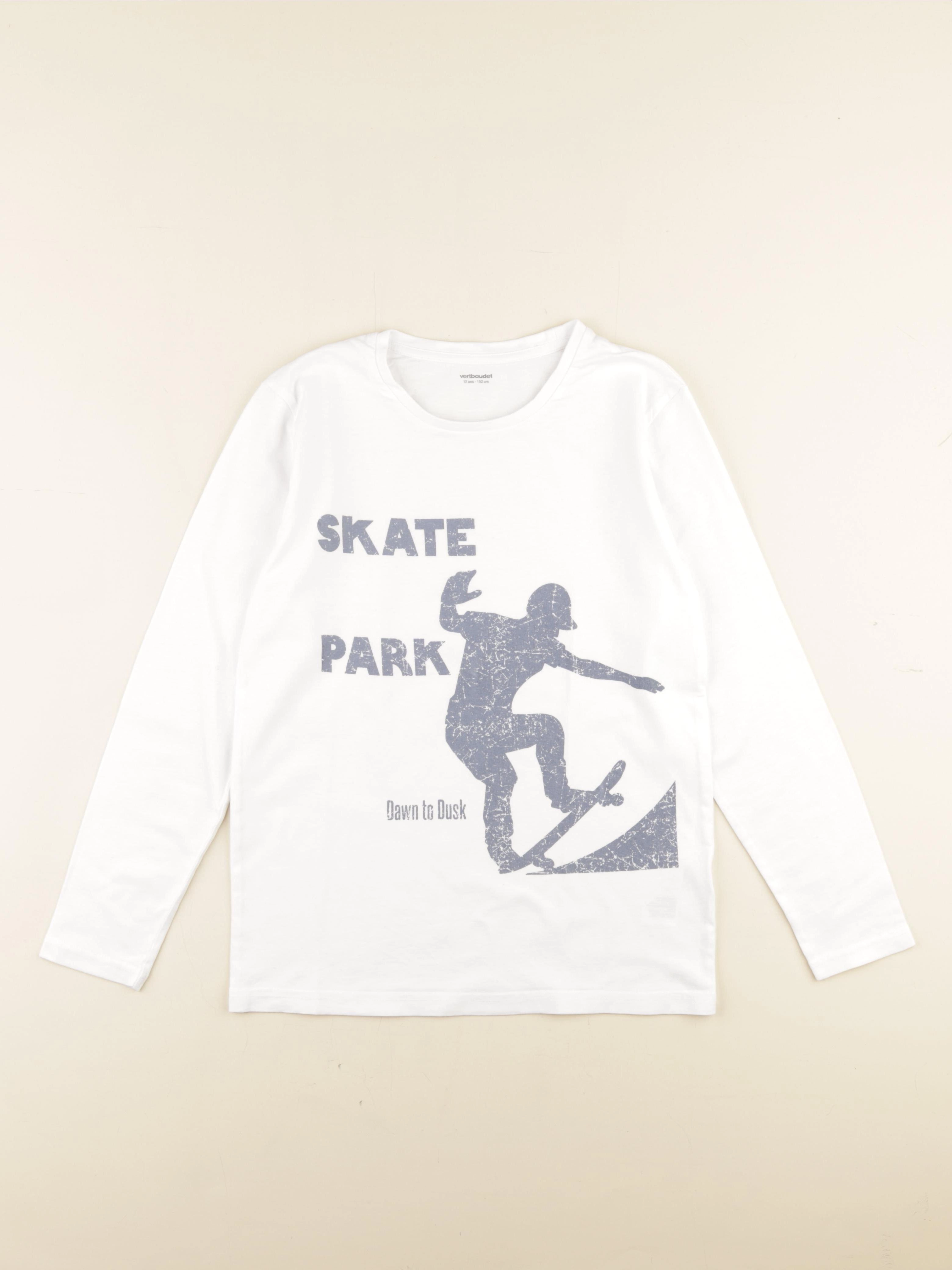 Vertbaudet - tee-shirt blanc - 12 ans
