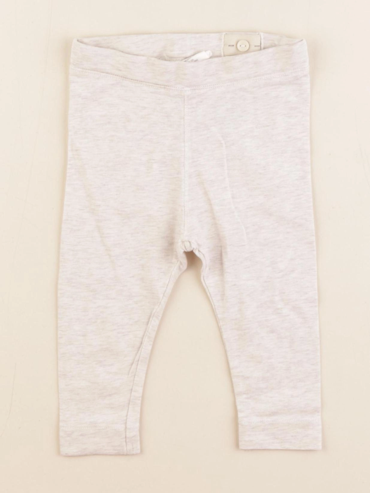 H&M - legging beige - 6/9 mois