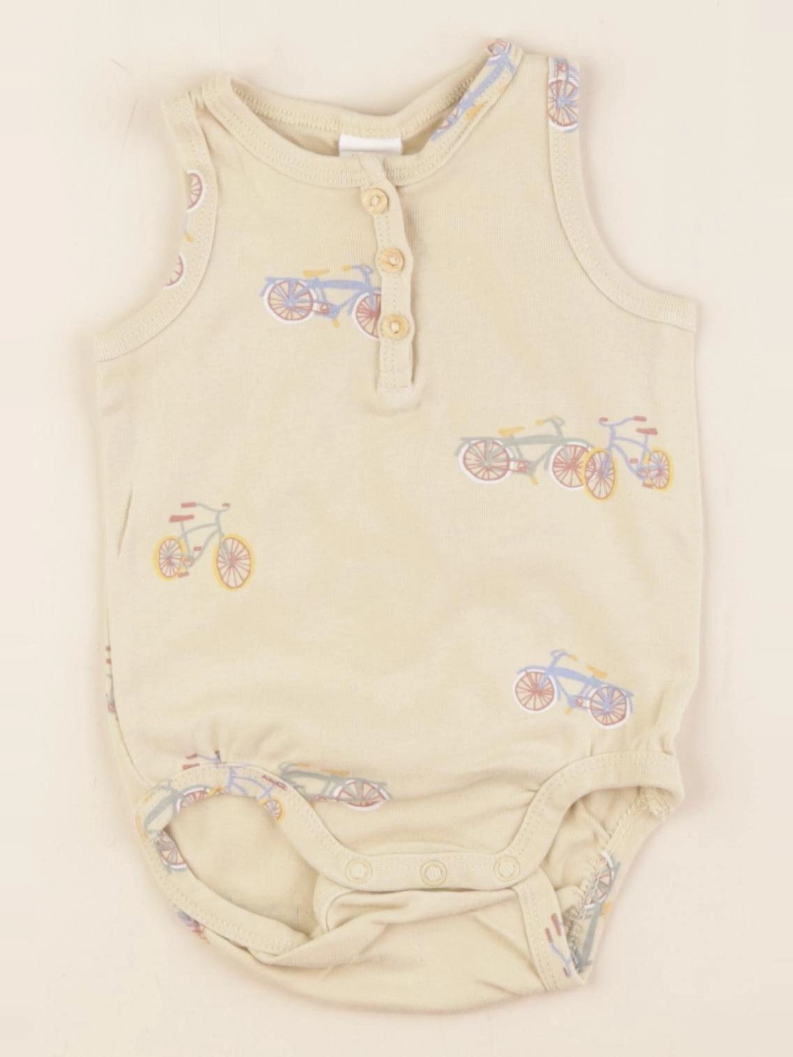 H&M - body beige - 4/6 mois