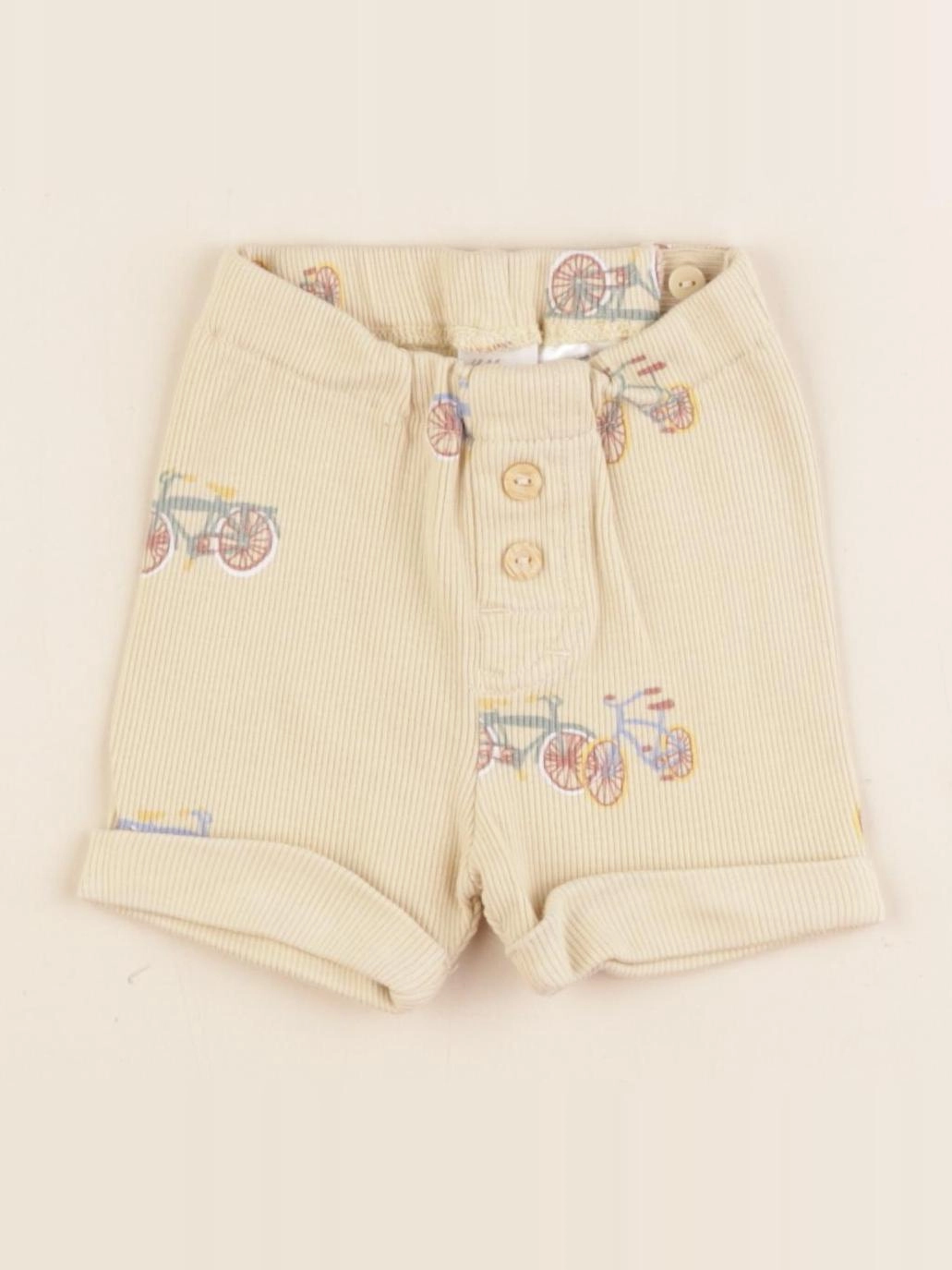 H&M - short beige - 4/6 mois