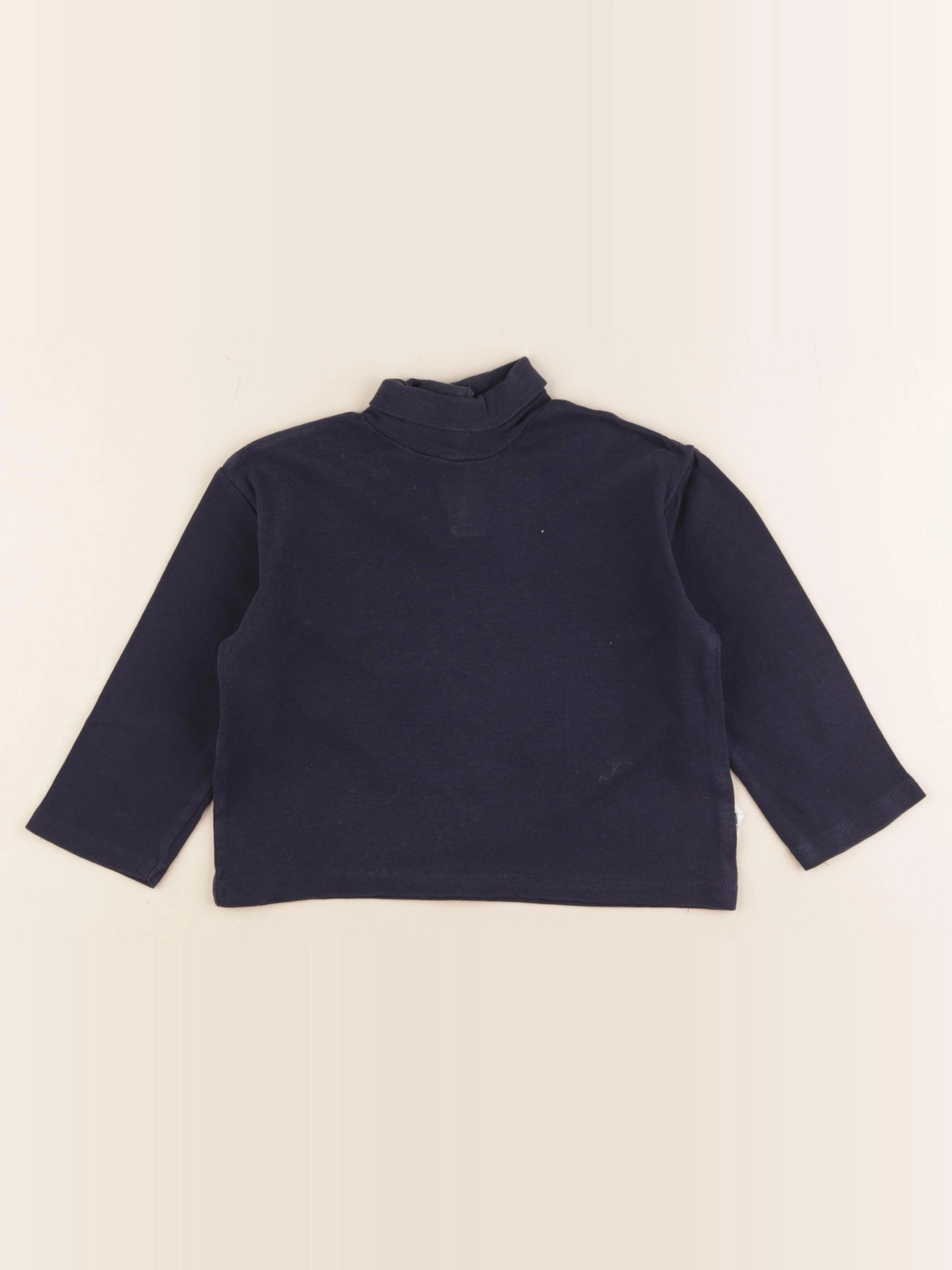 Zara - sous-pull bleu - 12/18 mois