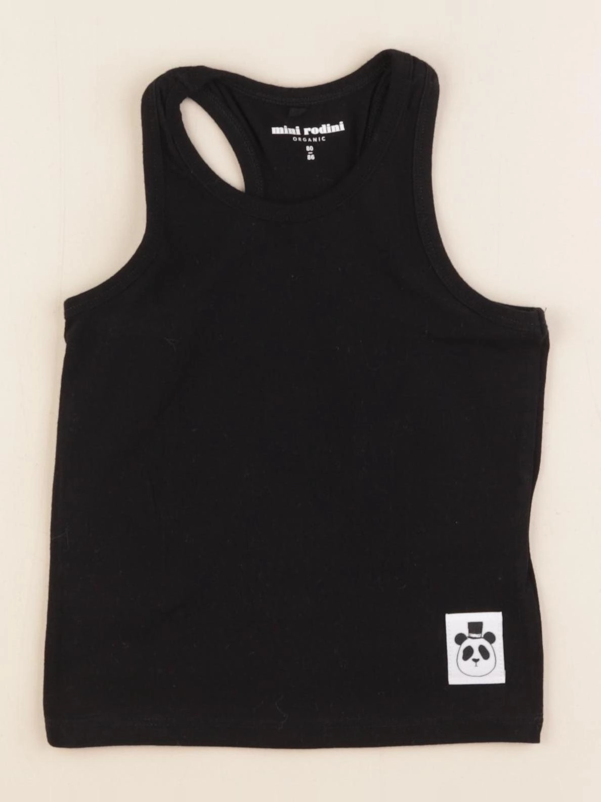 Mini Rodini - débardeur noir - 12/18 mois