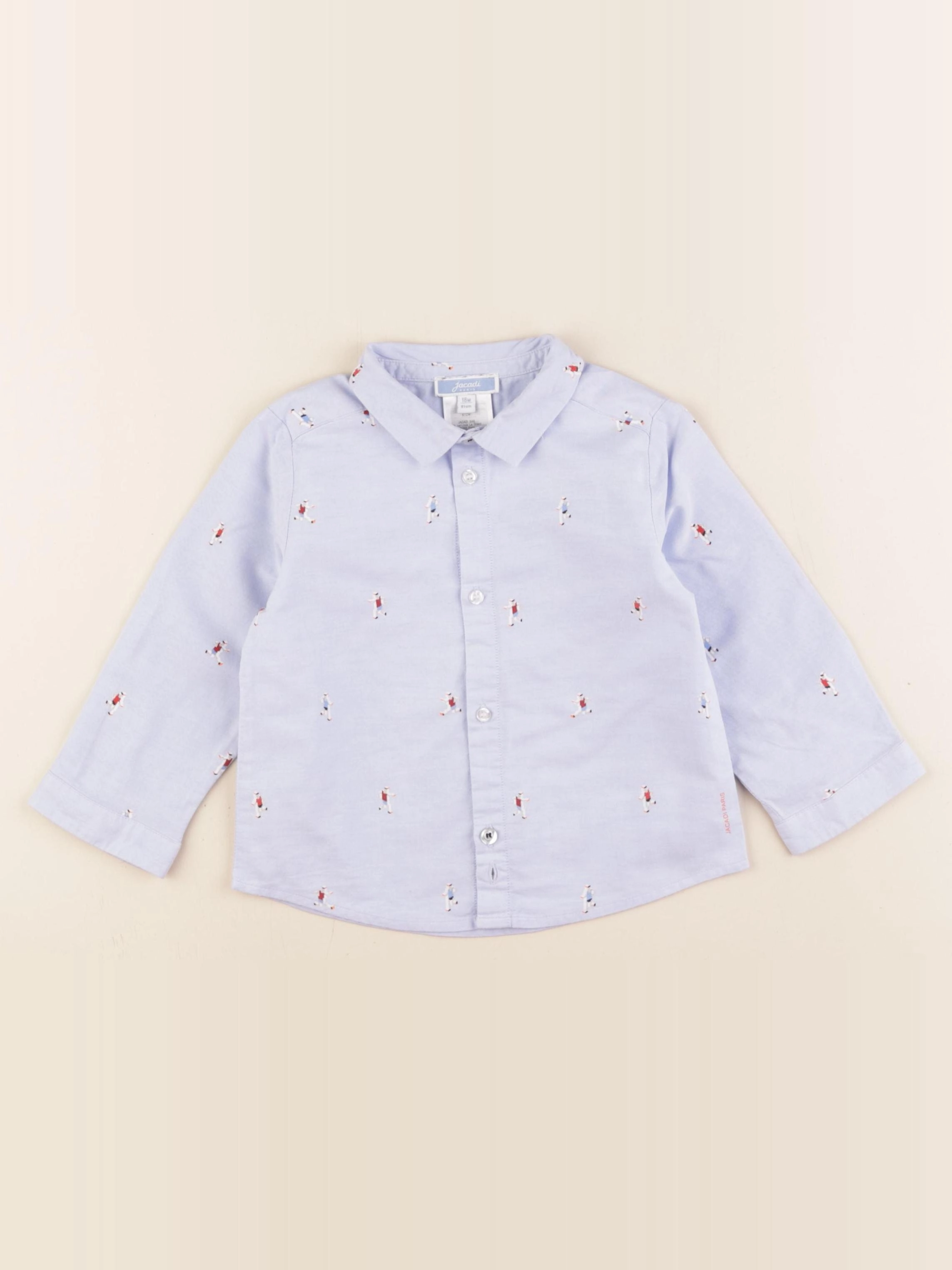 Jacadi - chemise bleu - 18 mois