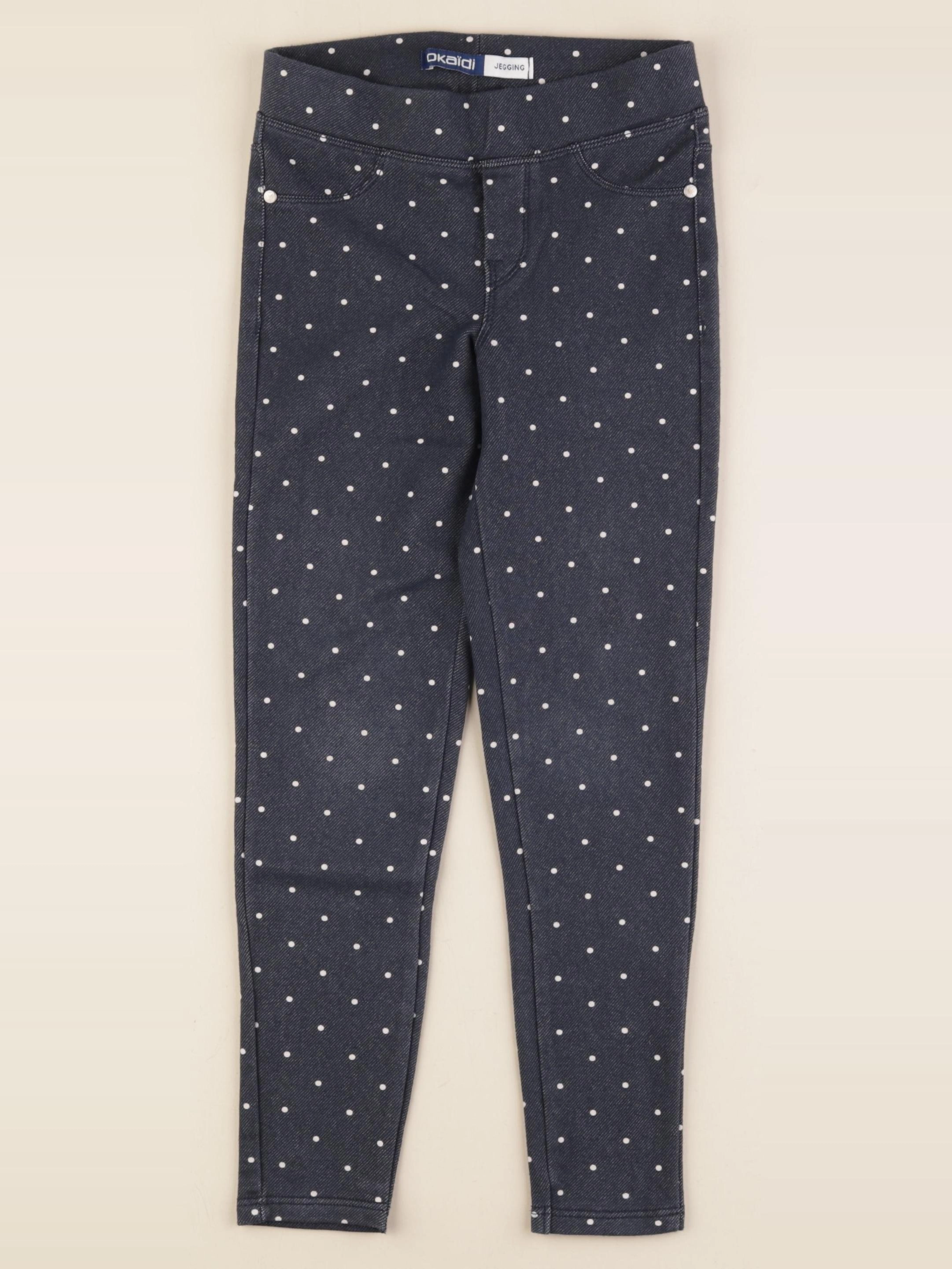 Okaidi - jegging bleu - 7 ans