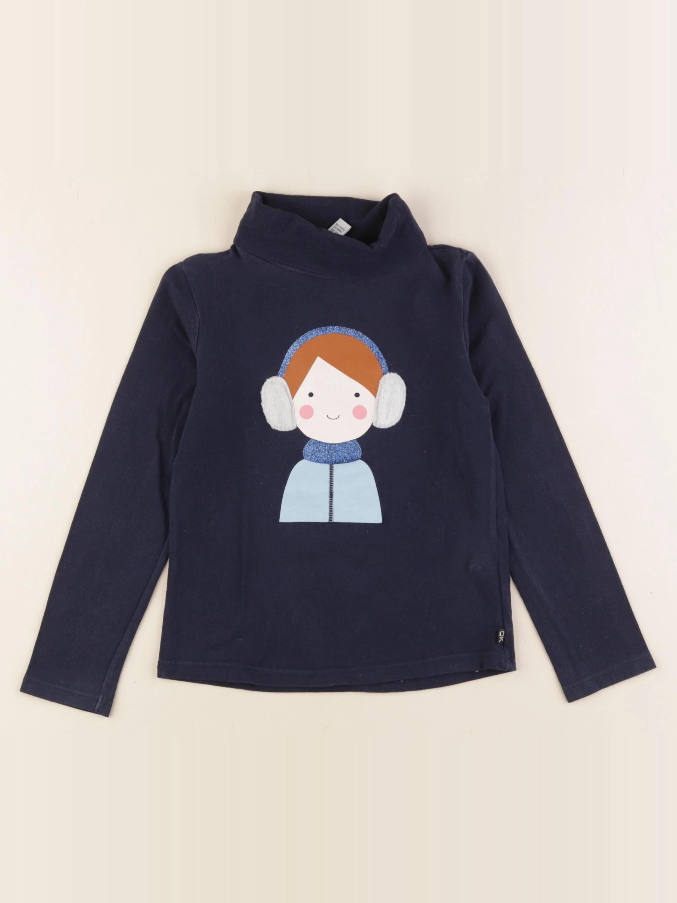 Okaidi - sous-pull coton bleu - 5 ans