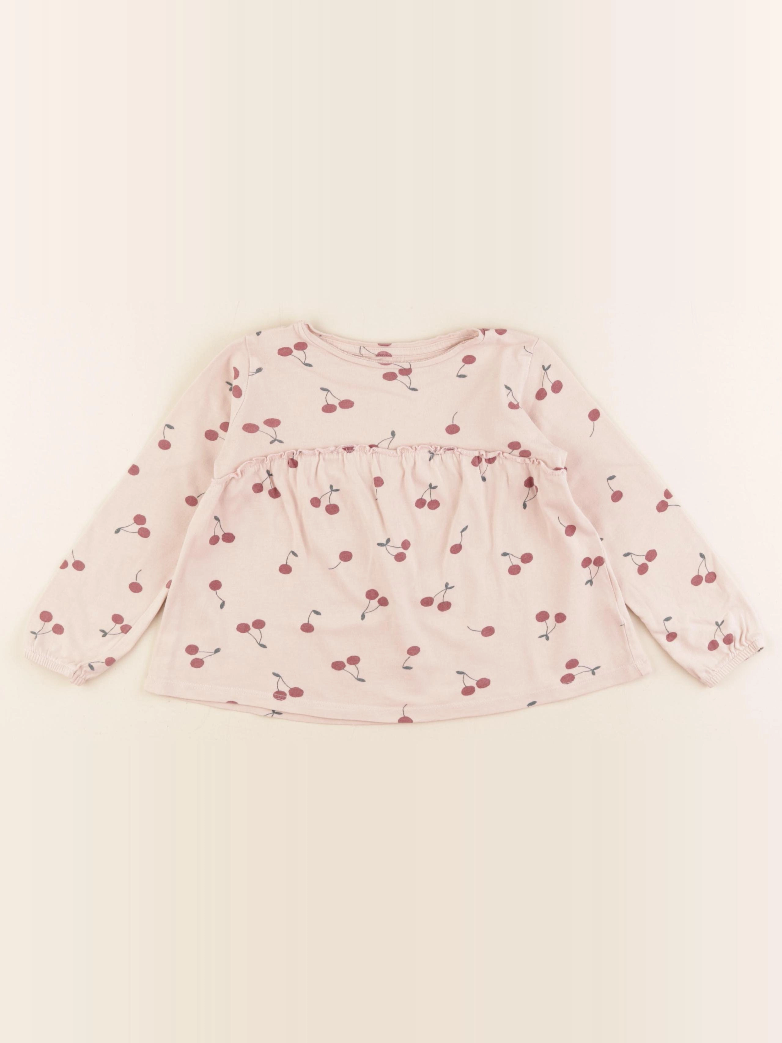 Vertbaudet - tee-shirt rose - 3 ans