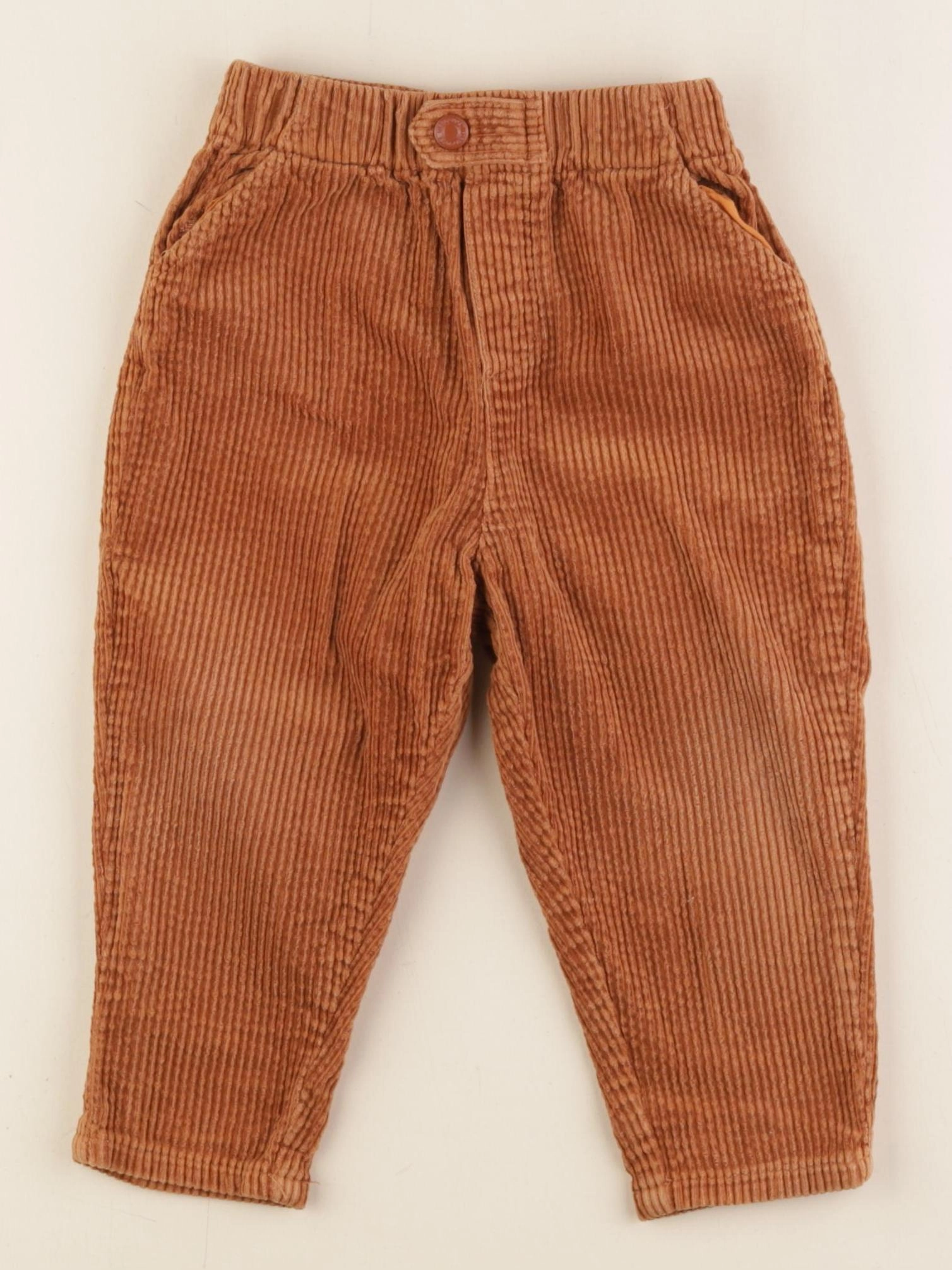 Vertbaudet - pantalon marron - 18 mois