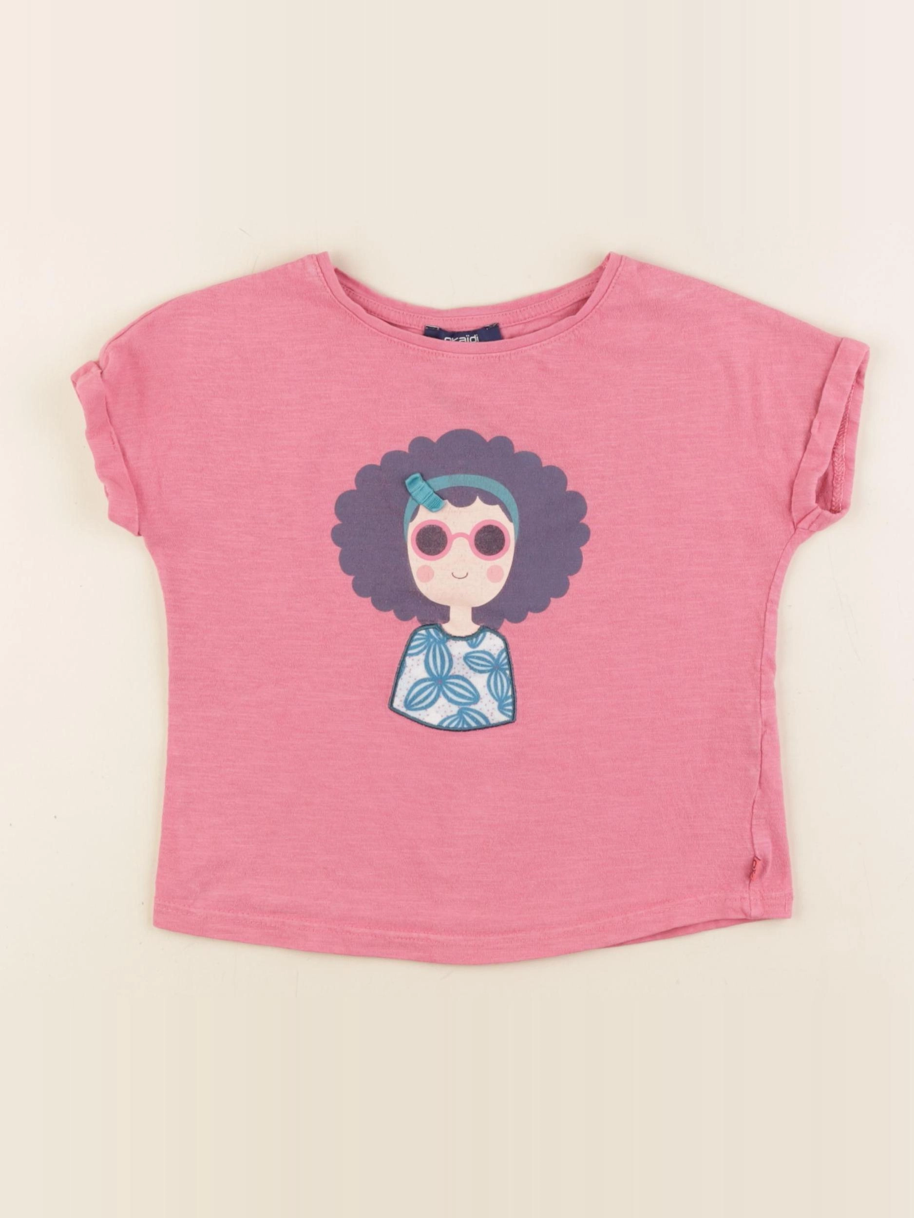 Okaidi - tee-shirt rose - 5 ans