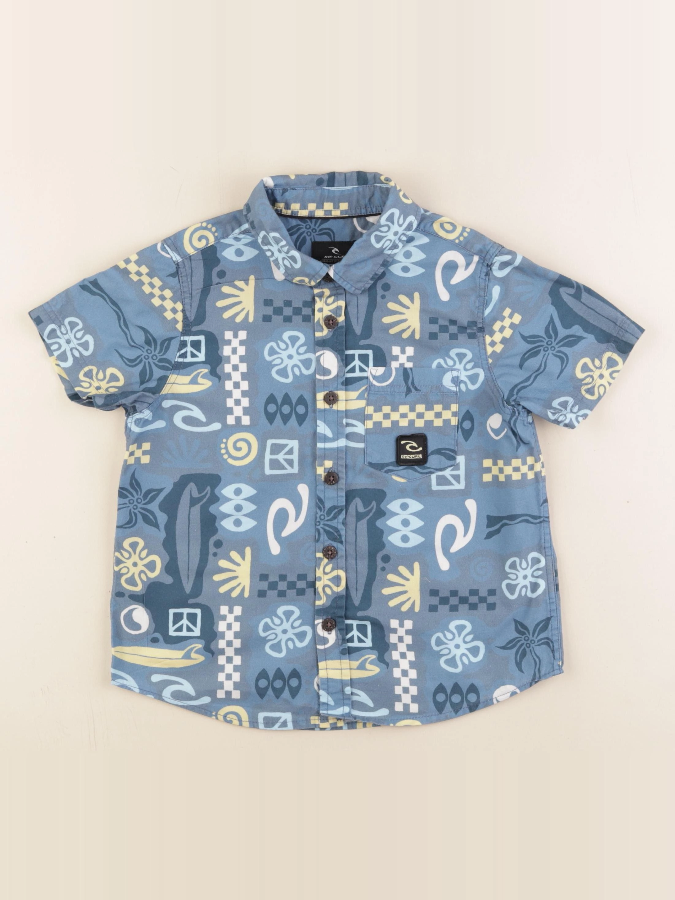 Rip curl - chemise bleu - 3/4 ans