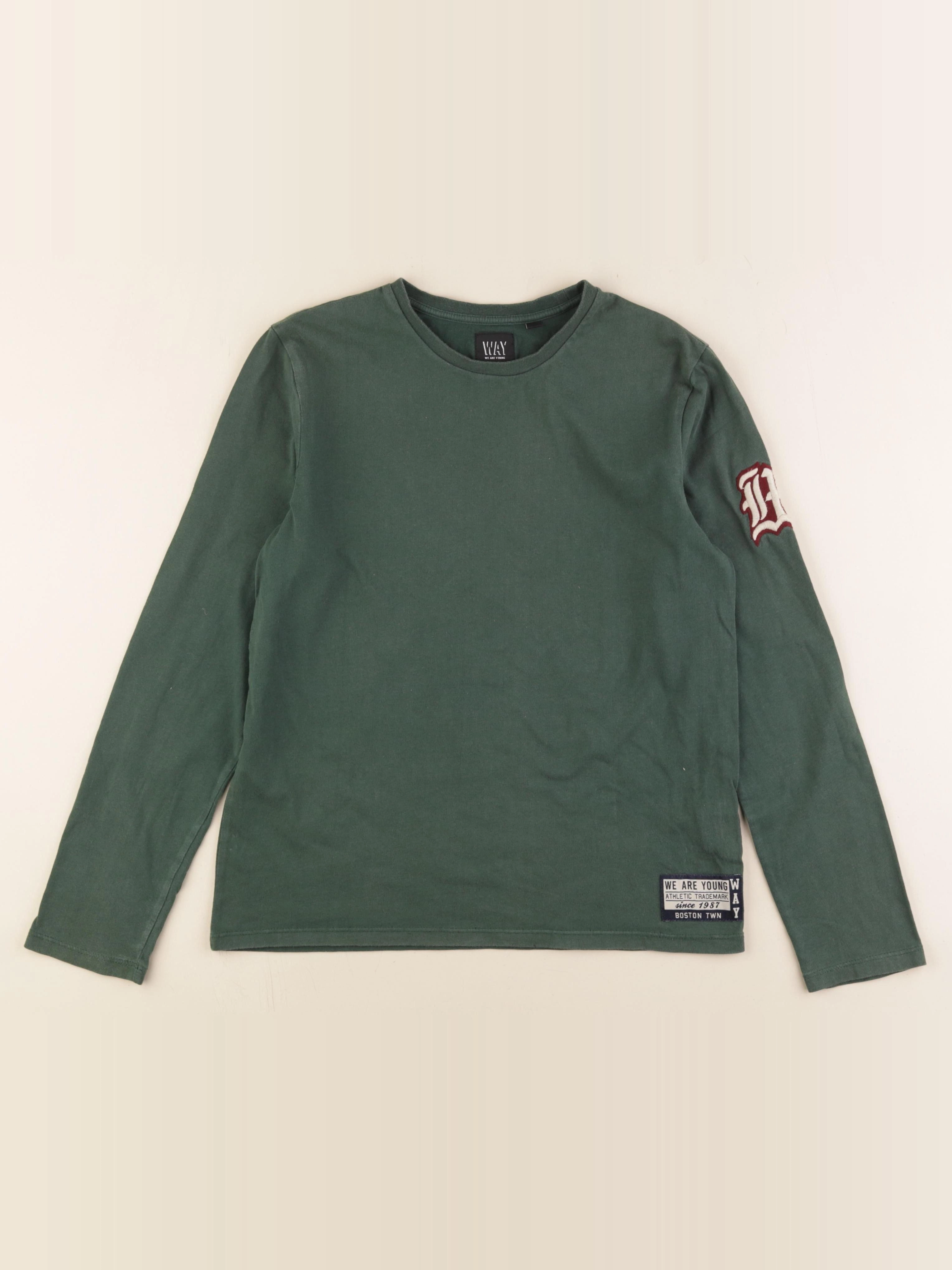 IKKS - tee-shirt imprimé au dos vert - 12 ans