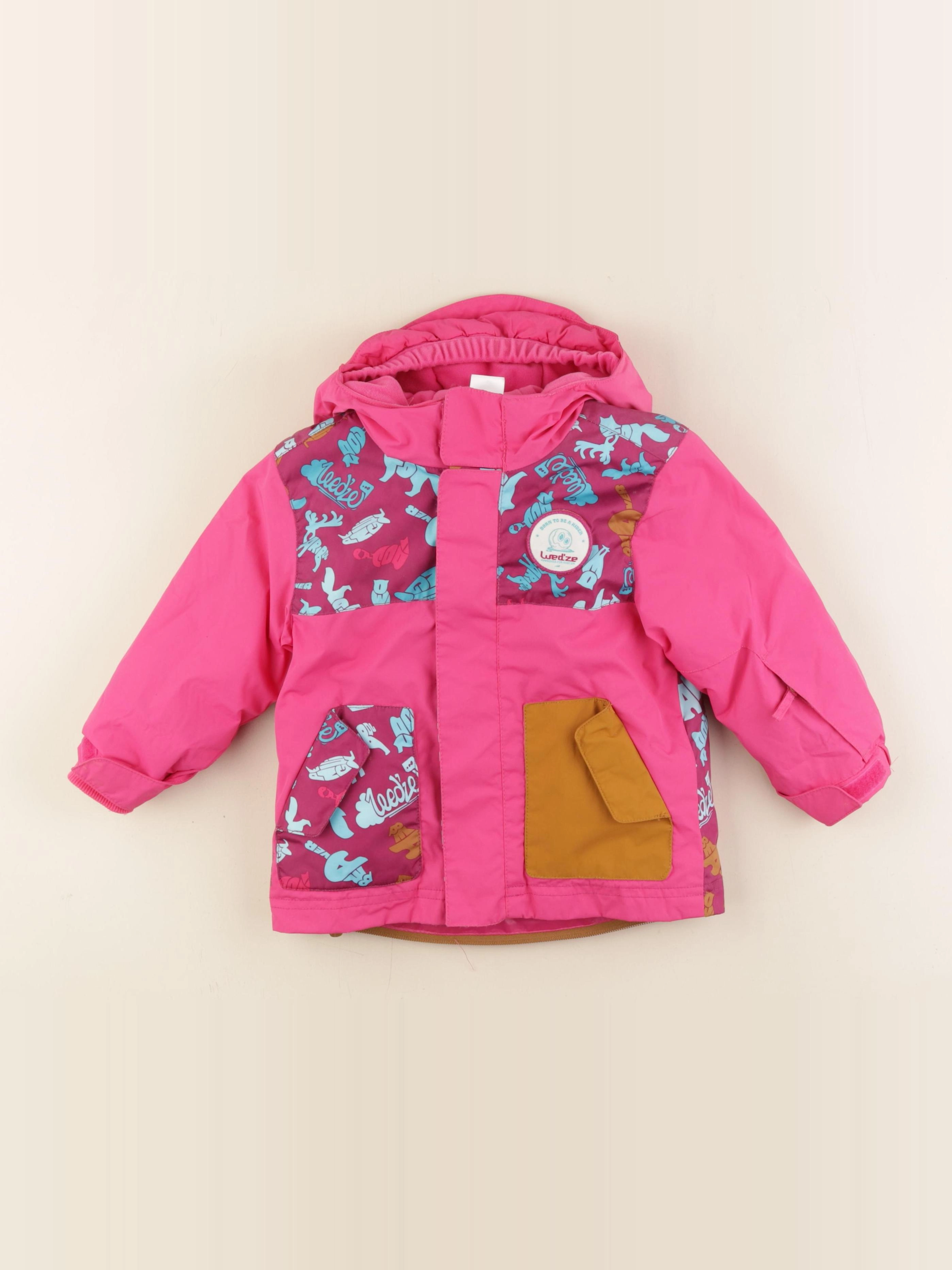 Decathlon ski - manteau de ski rose - 18 mois