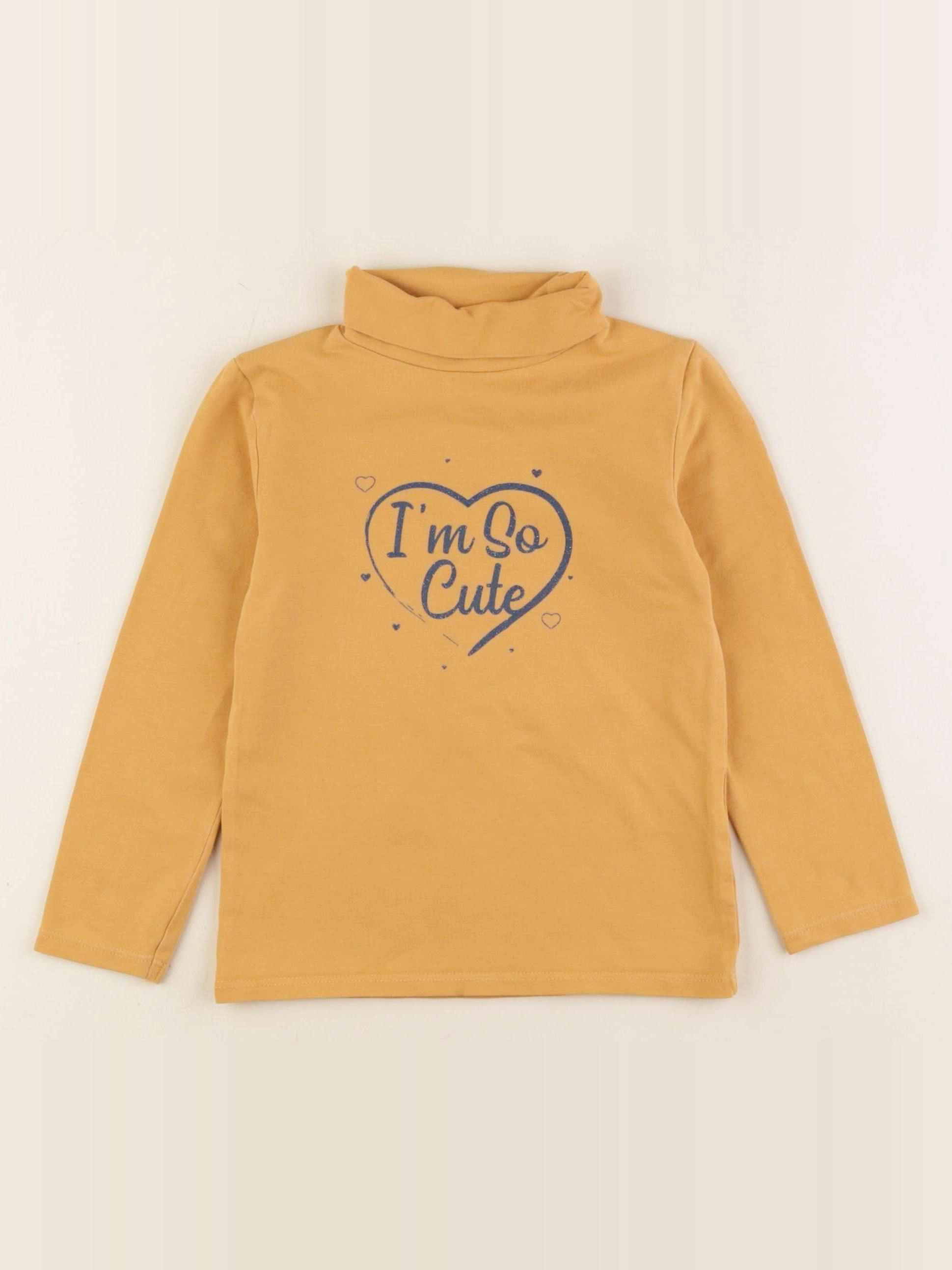 Vertbaudet - sous-pull jaune - 3 ans