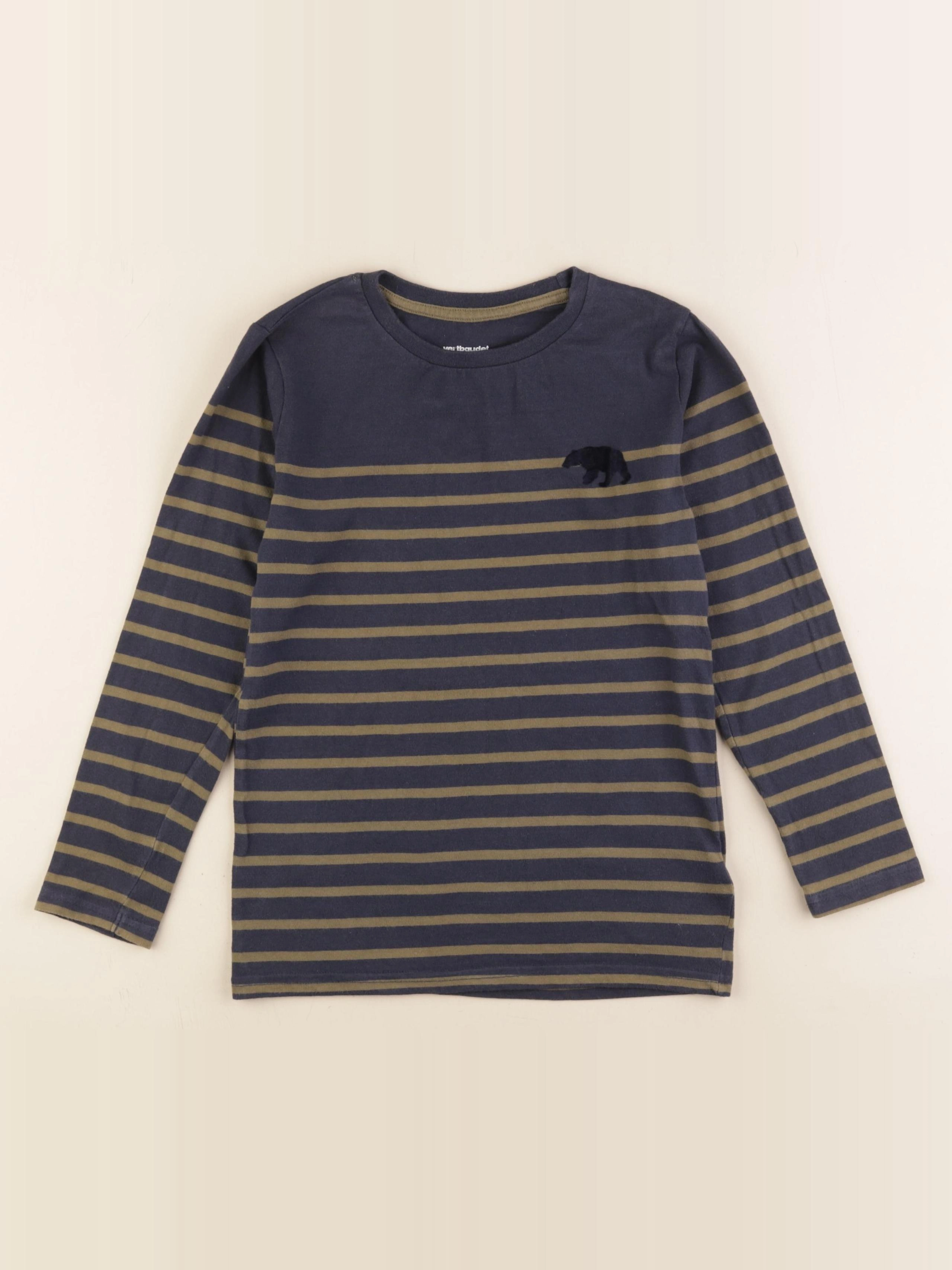Vertbaudet - tee-shirt bleu - 8 ans