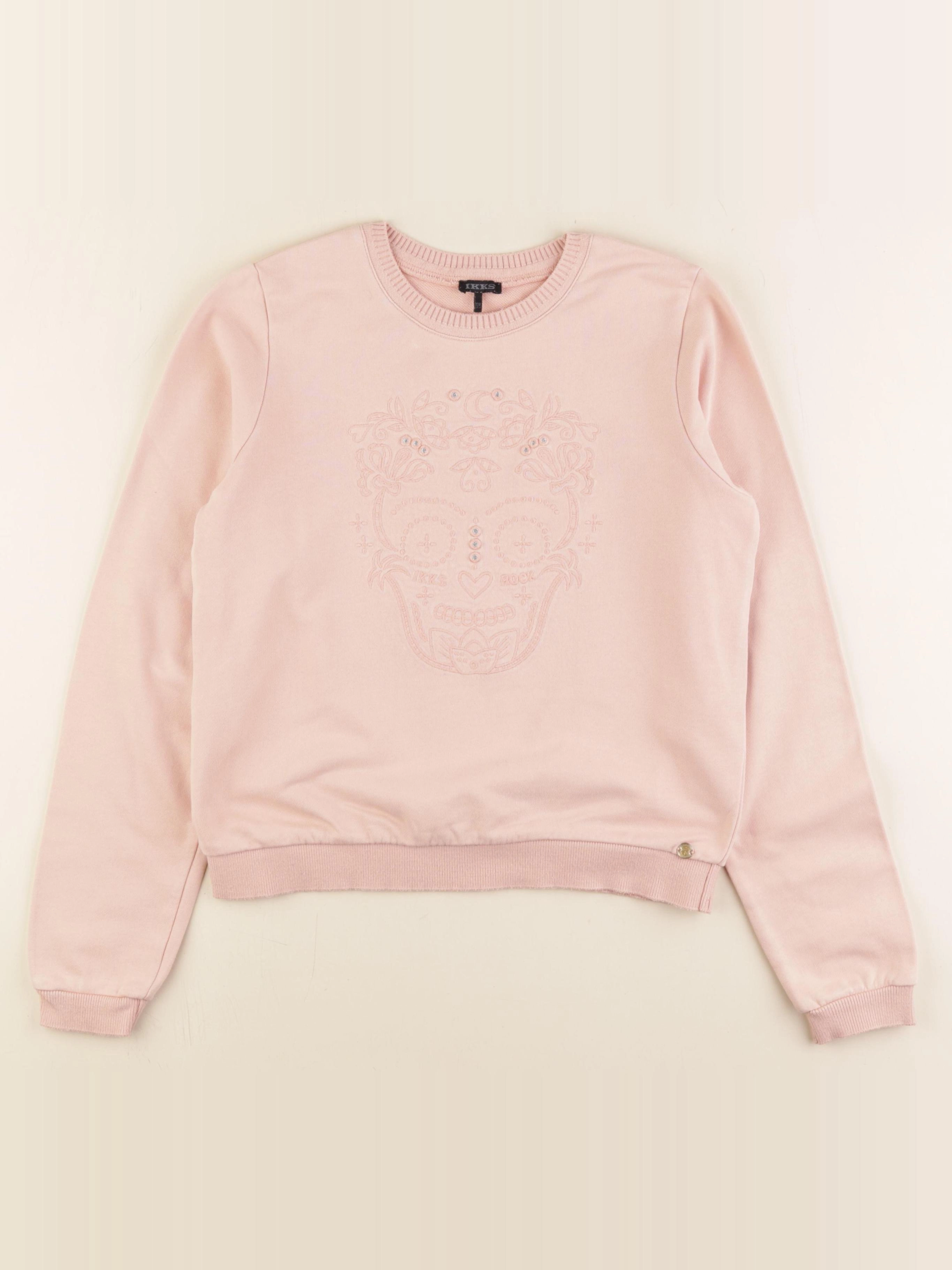 IKKS - sweat rose - 12 ans