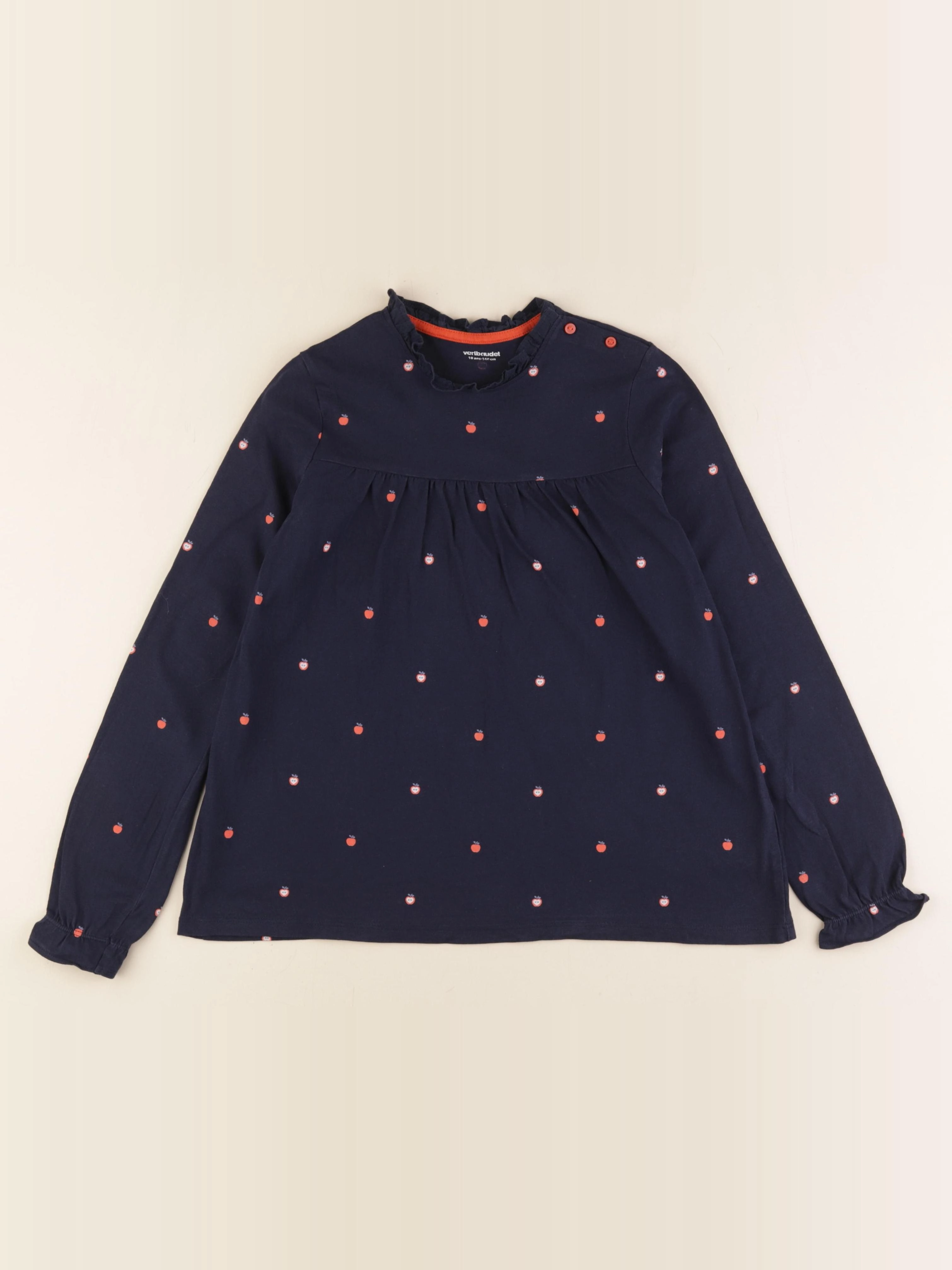 Vertbaudet - tee-shirt bleu - 10 ans