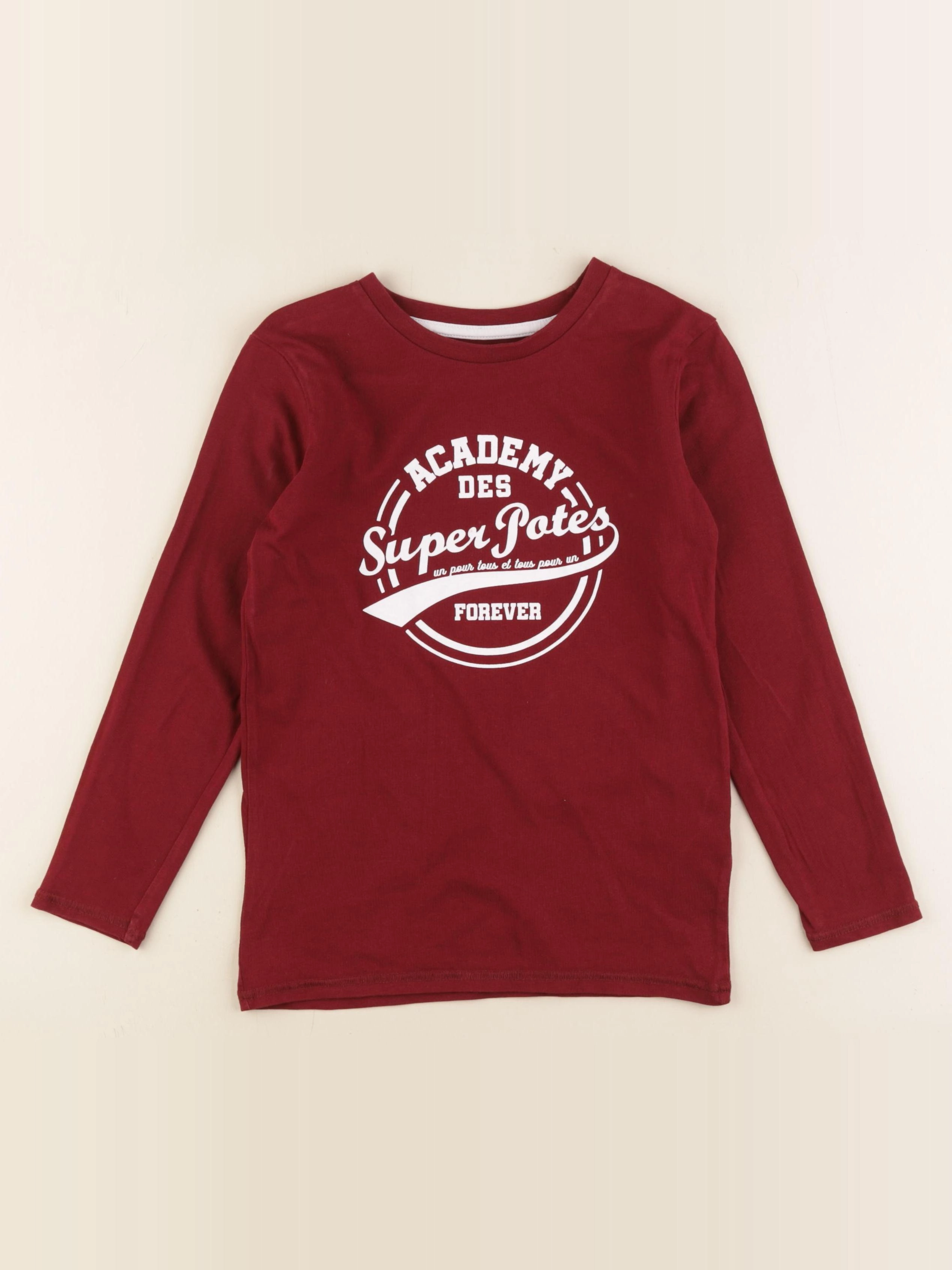 Vertbaudet - tee-shirt rouge - 8 ans