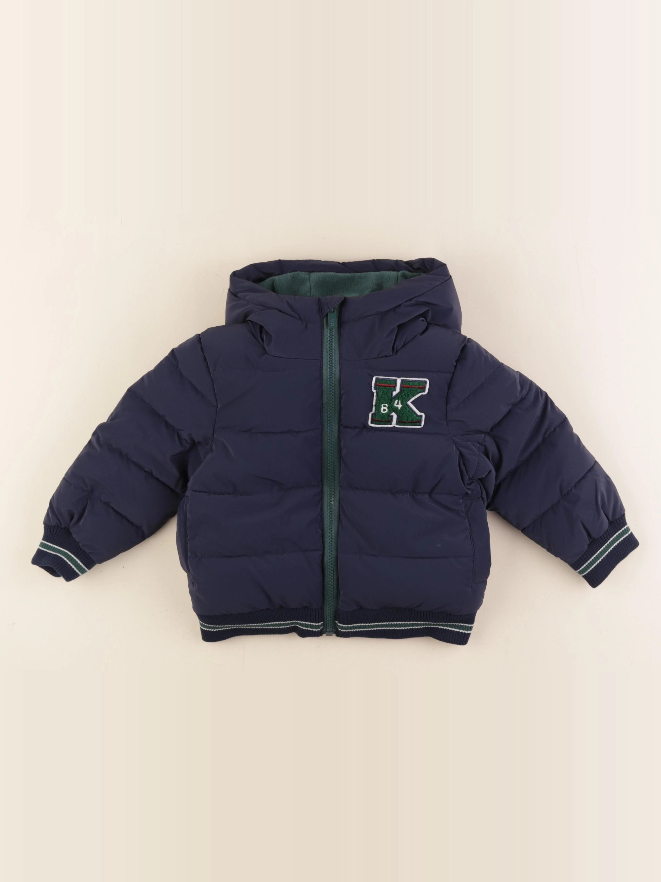 Vertbaudet - doudoune bleu - 2 ans