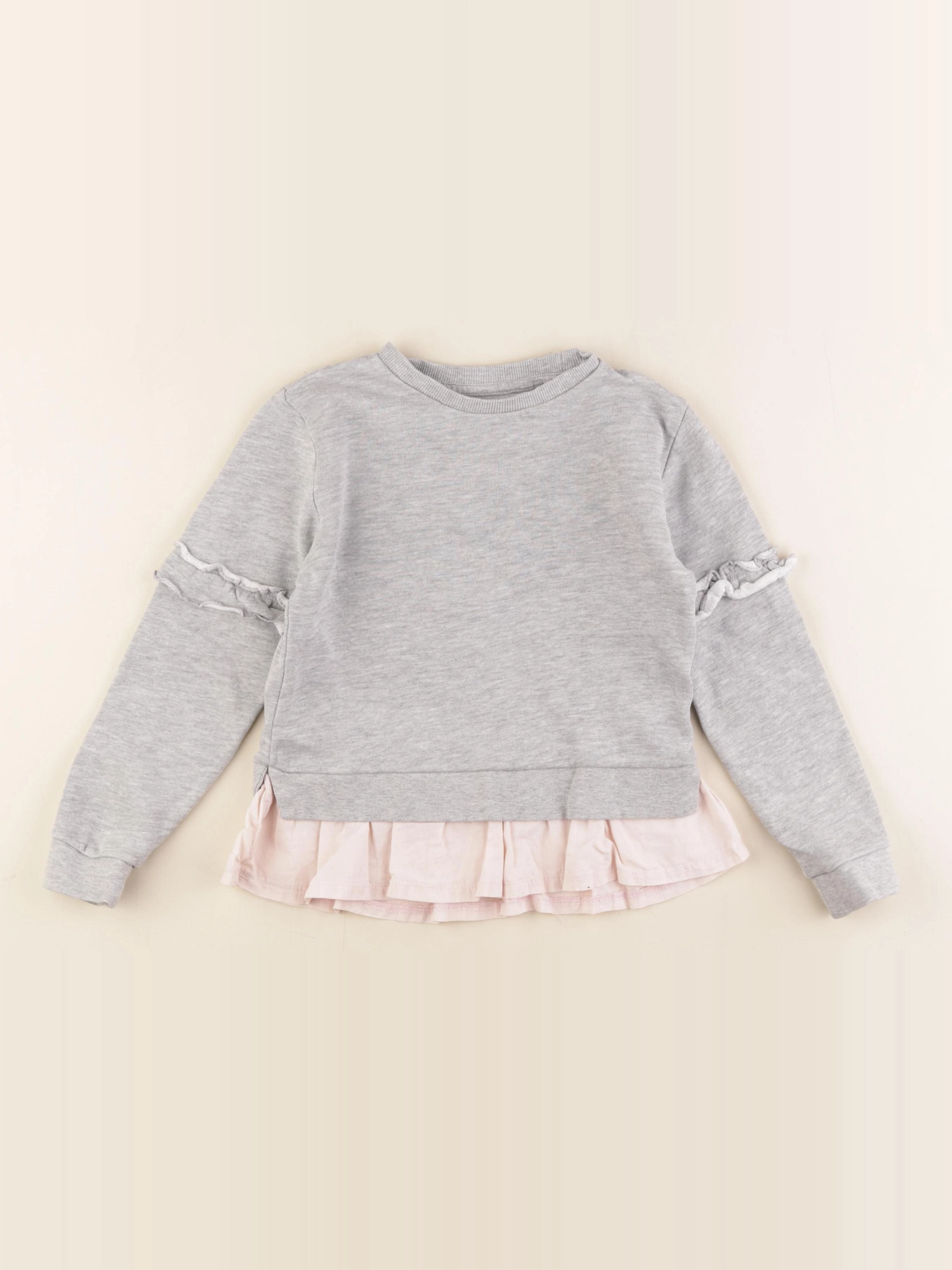 La Redoute - sweat gris - 6 ans