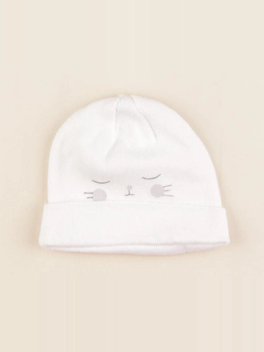 Vertbaudet - bonnet de naissance blanc - 0/1 mois