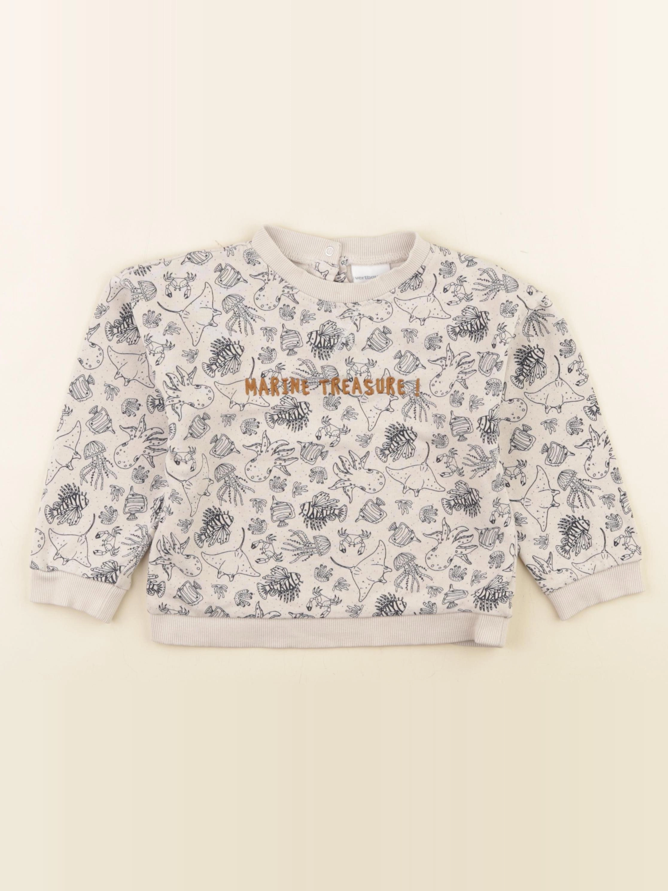 Vertbaudet - sweat multicolore - 3 ans
