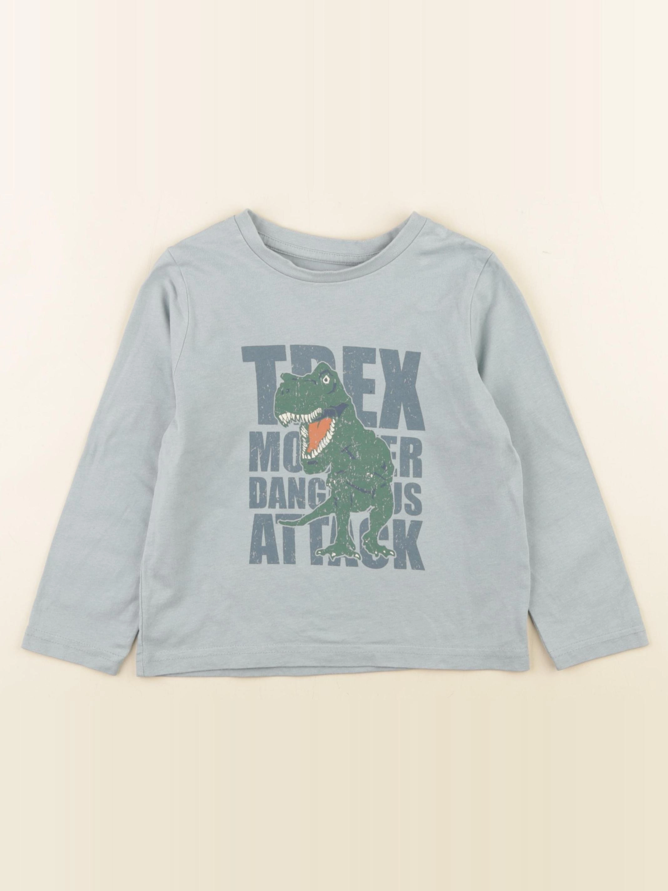 Vertbaudet - tee-shirt vert - 4 ans