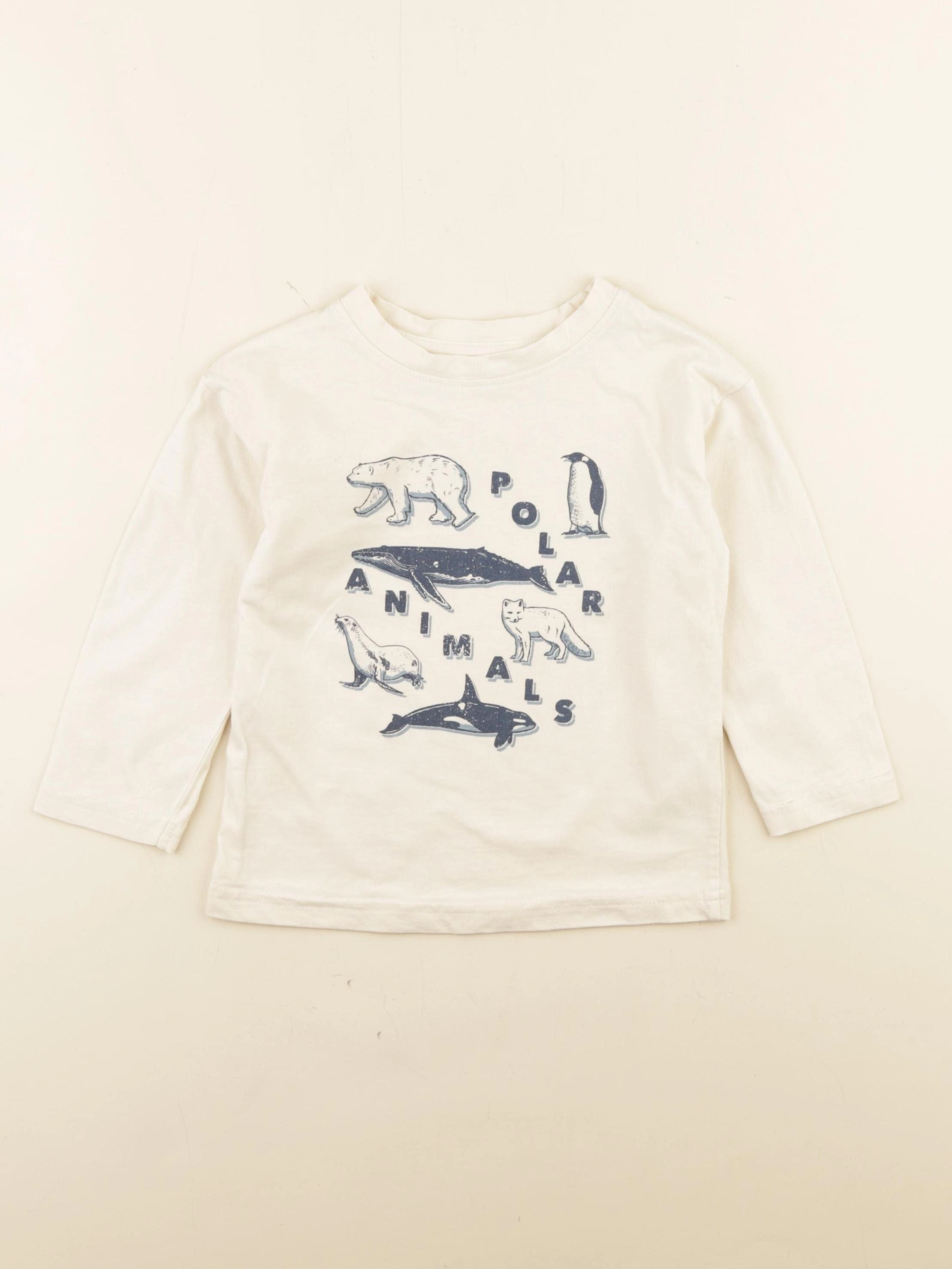 Vertbaudet - tee-shirt beige - 3 ans