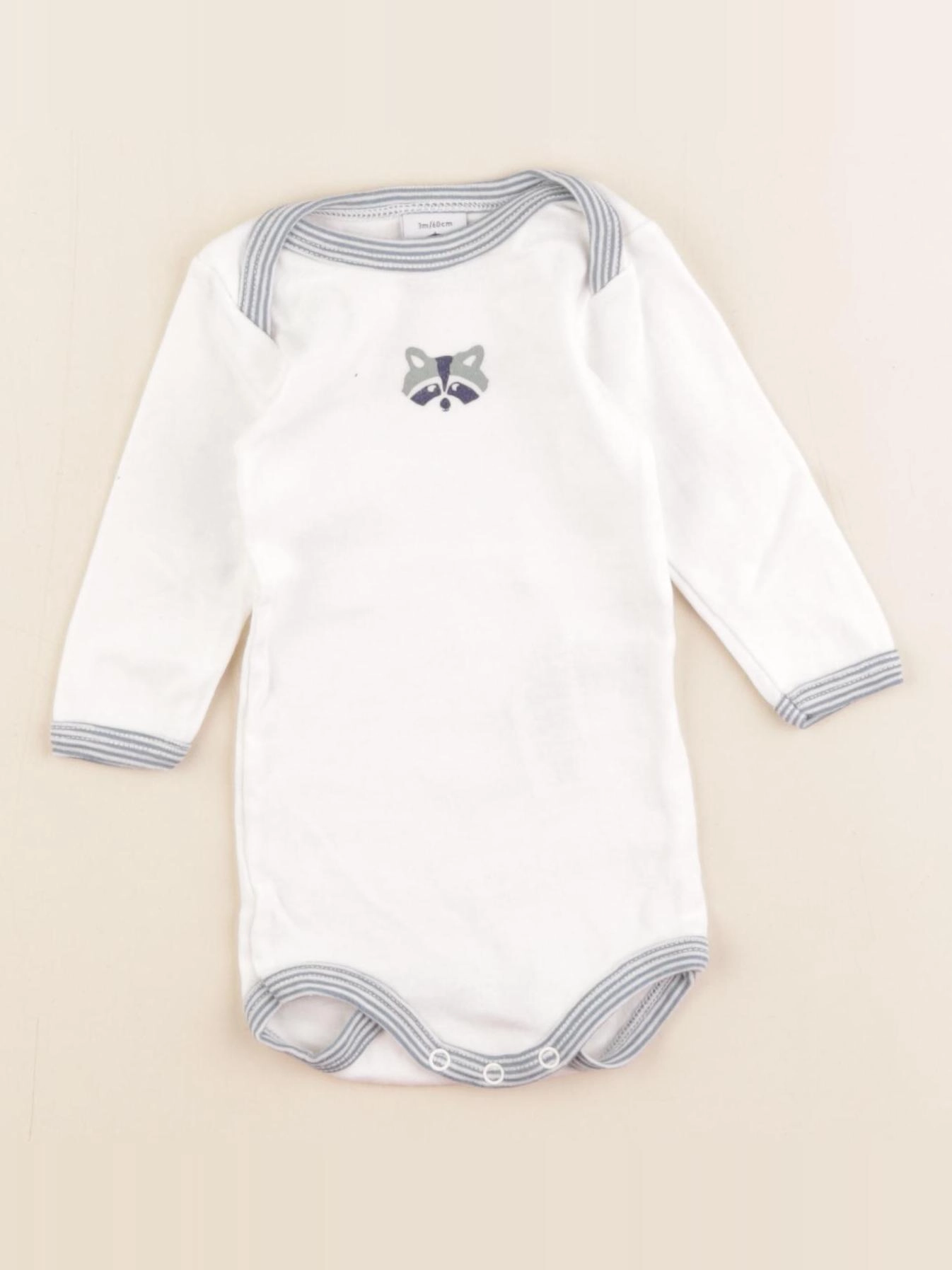 Petit Bateau - body blanc - 3 mois