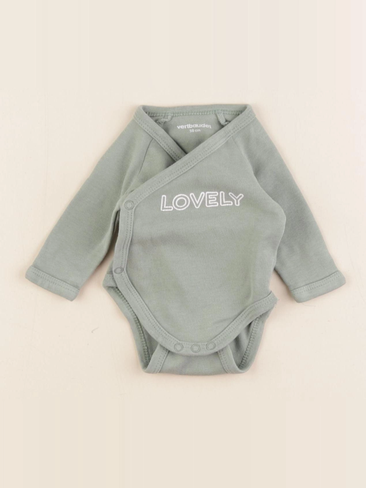 Vertbaudet - body vert - 0 mois