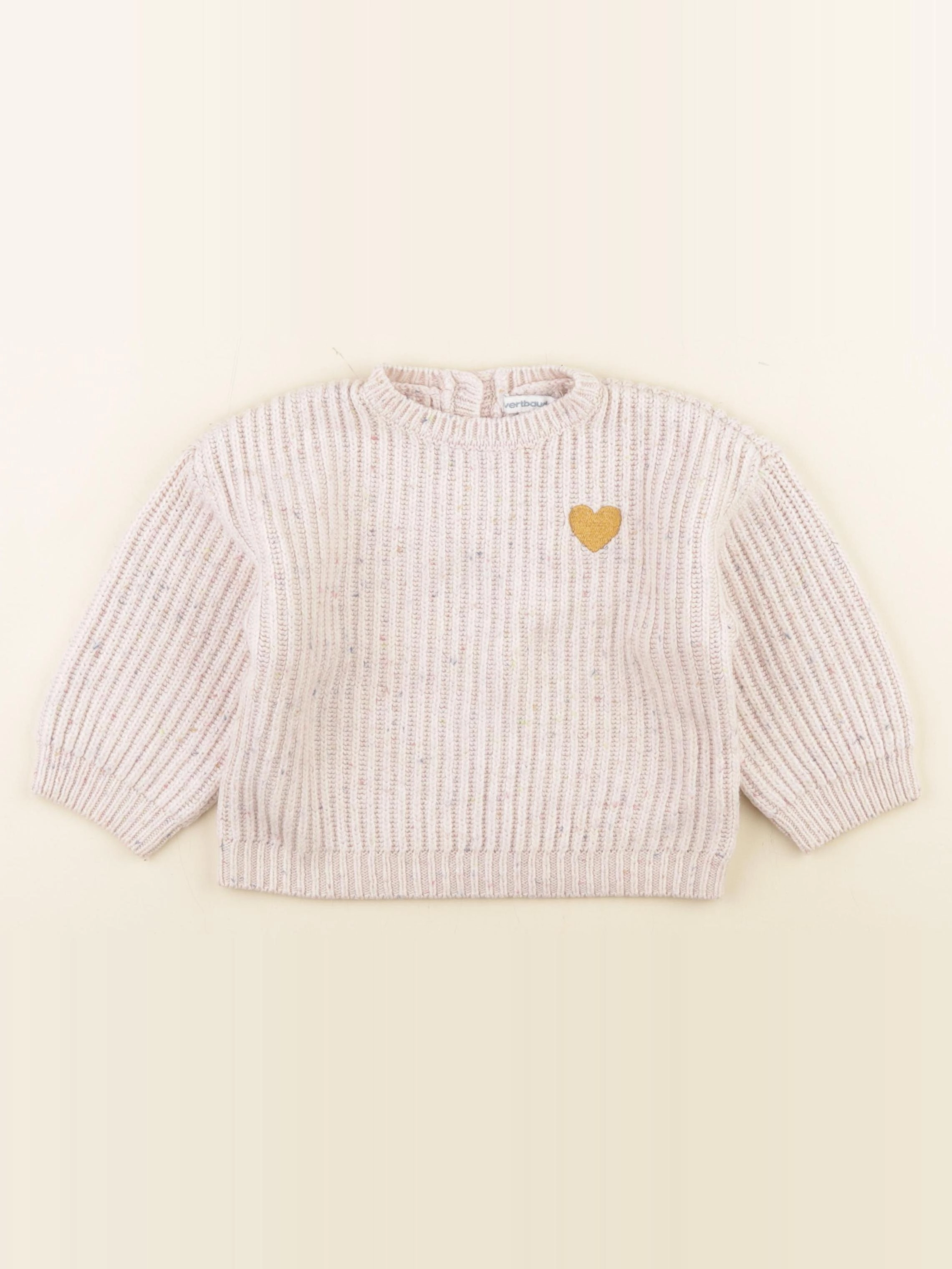 Vertbaudet - pull rose - 24 mois