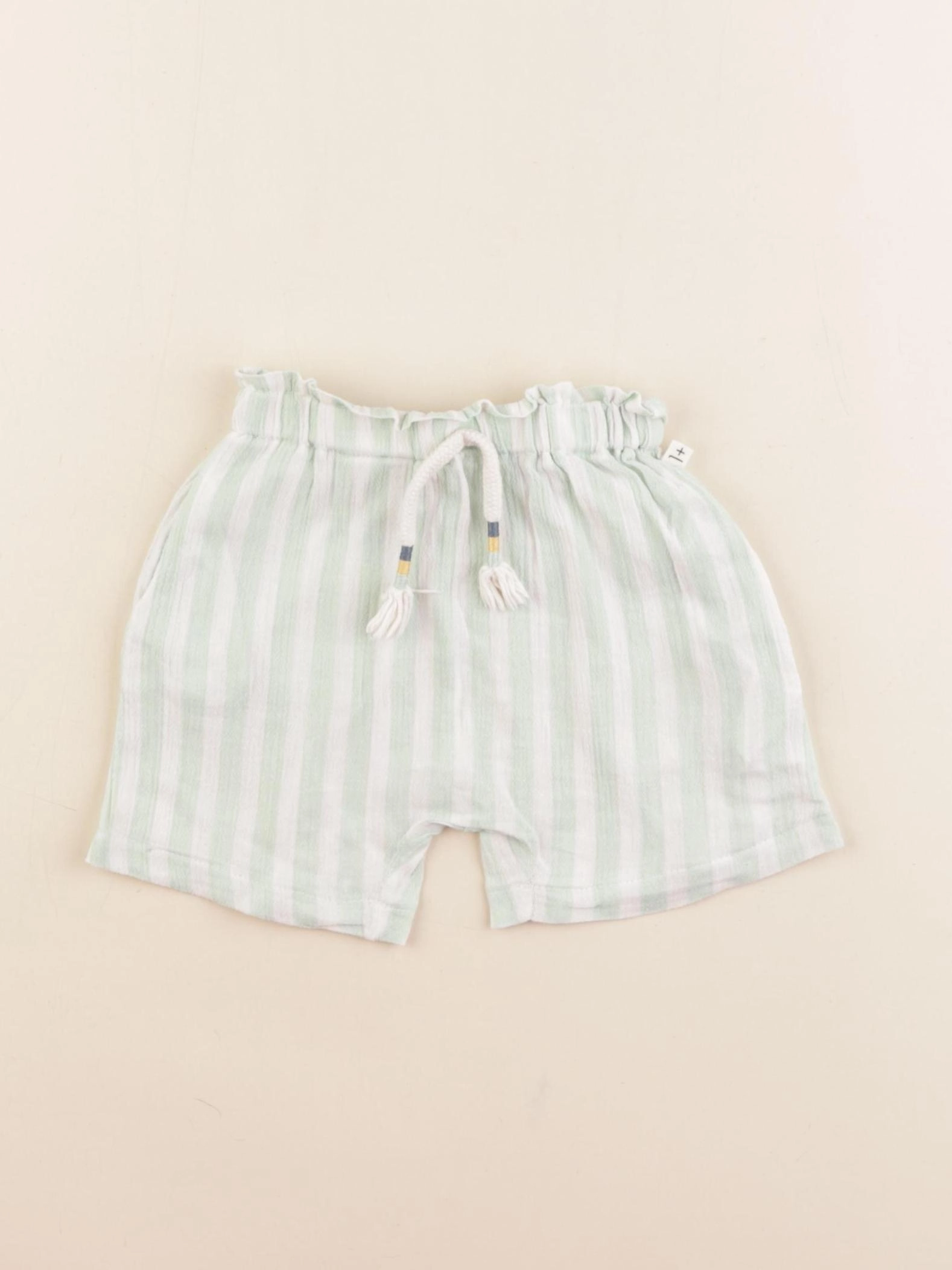 1+ In the family - bloomer blanc, vert - 12 mois