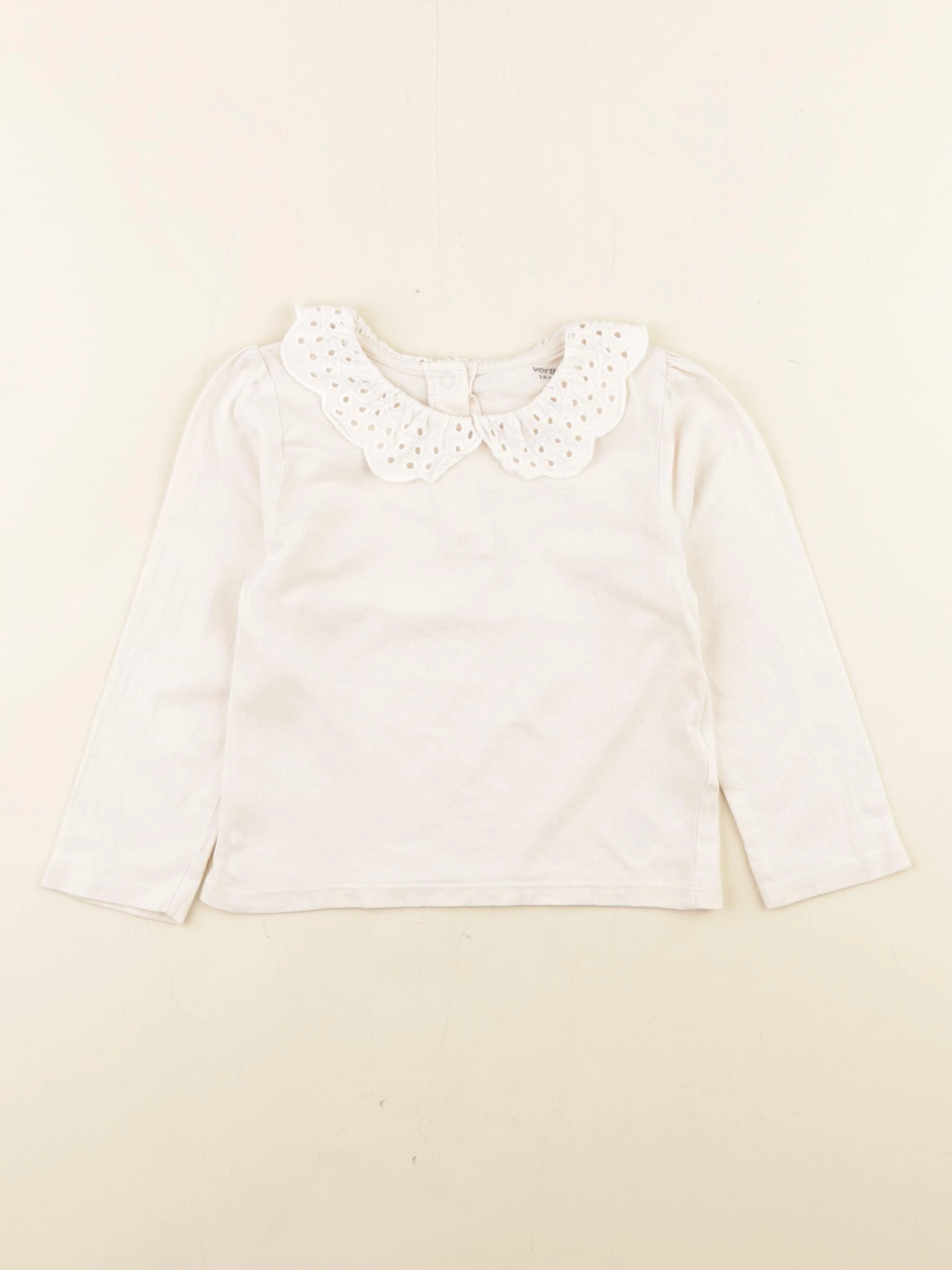 Vertbaudet - tee-shirt beige - 18 mois