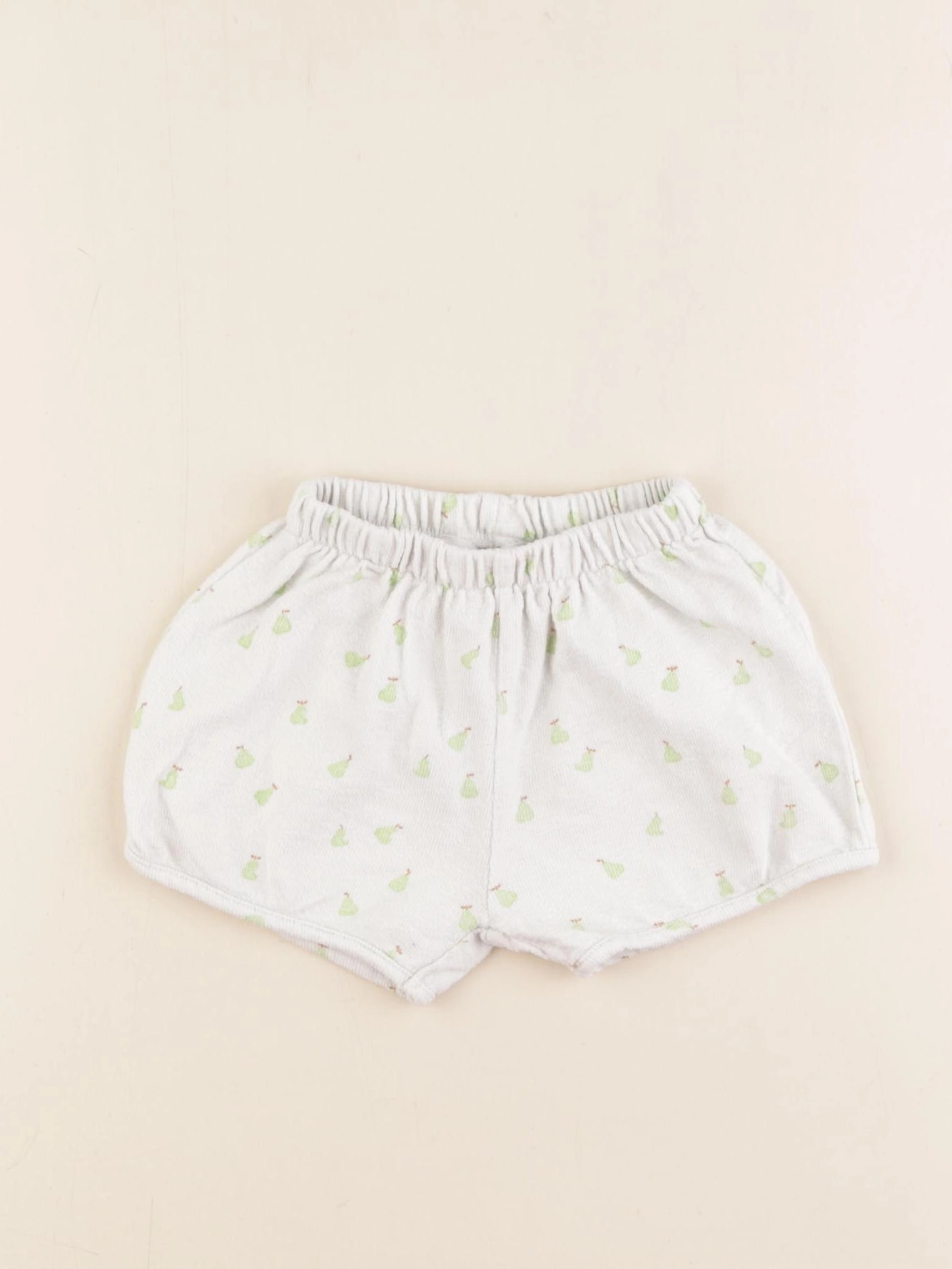 Zara - bloomer blanc, vert - 6/9 mois
