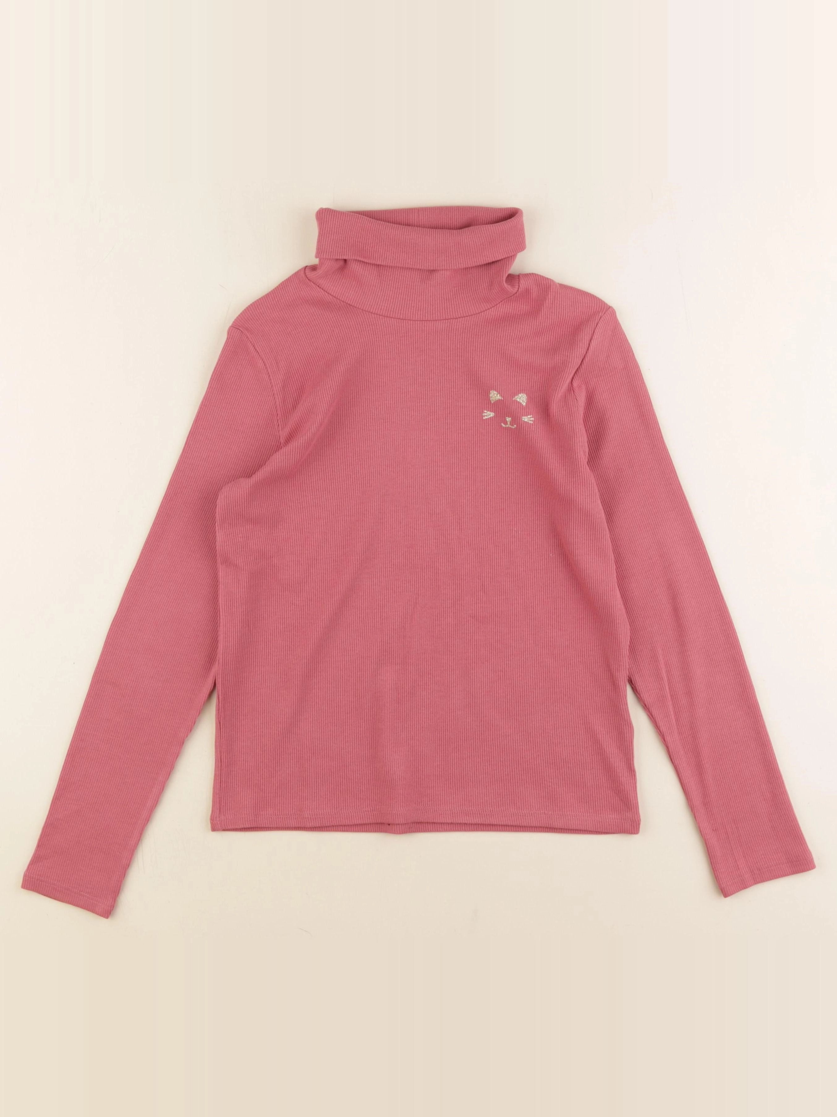 Vertbaudet - sous-pull rose - 10 ans