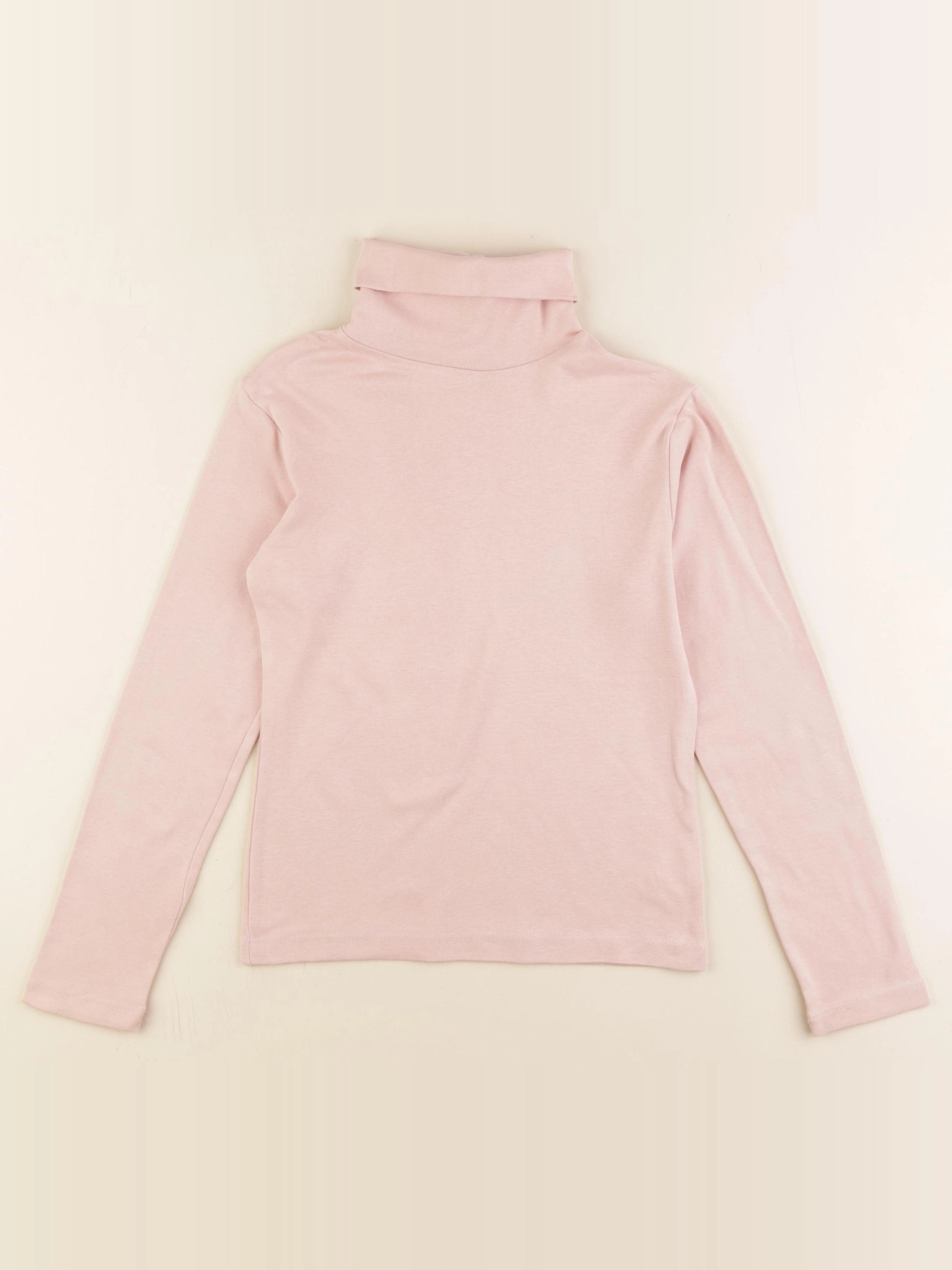 Monoprix - sous-pull rose - 10 ans