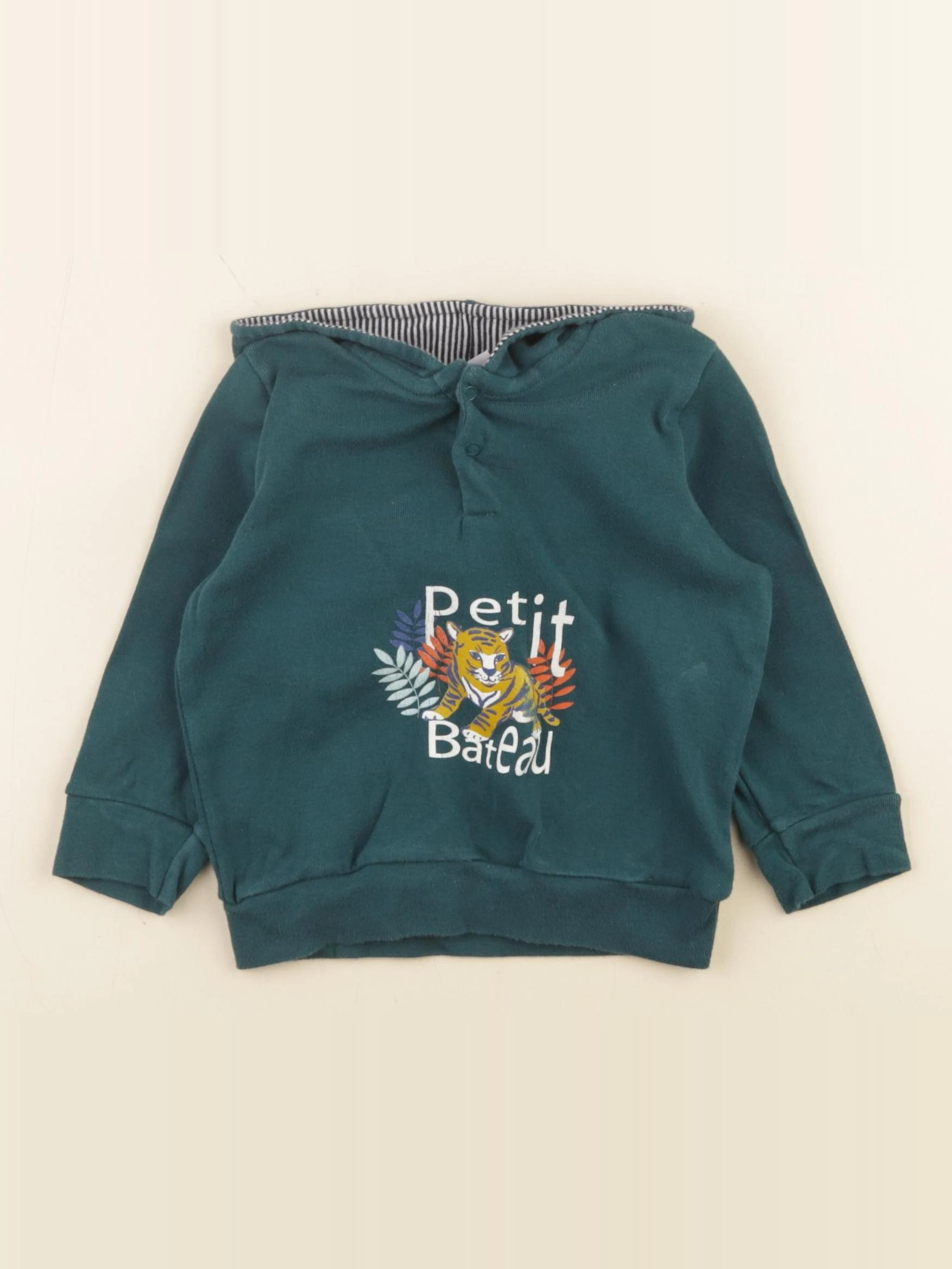 Jacadi - sweat vert - 12 mois
