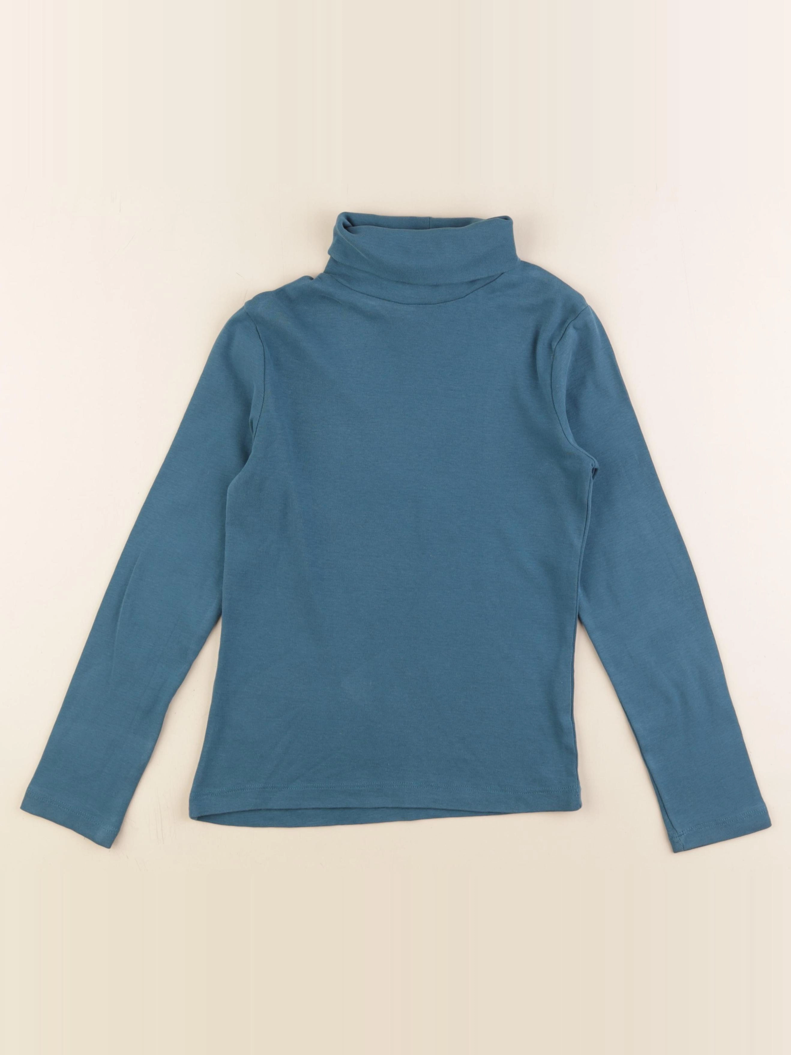 Monoprix - sous-pull bleu - 10 ans