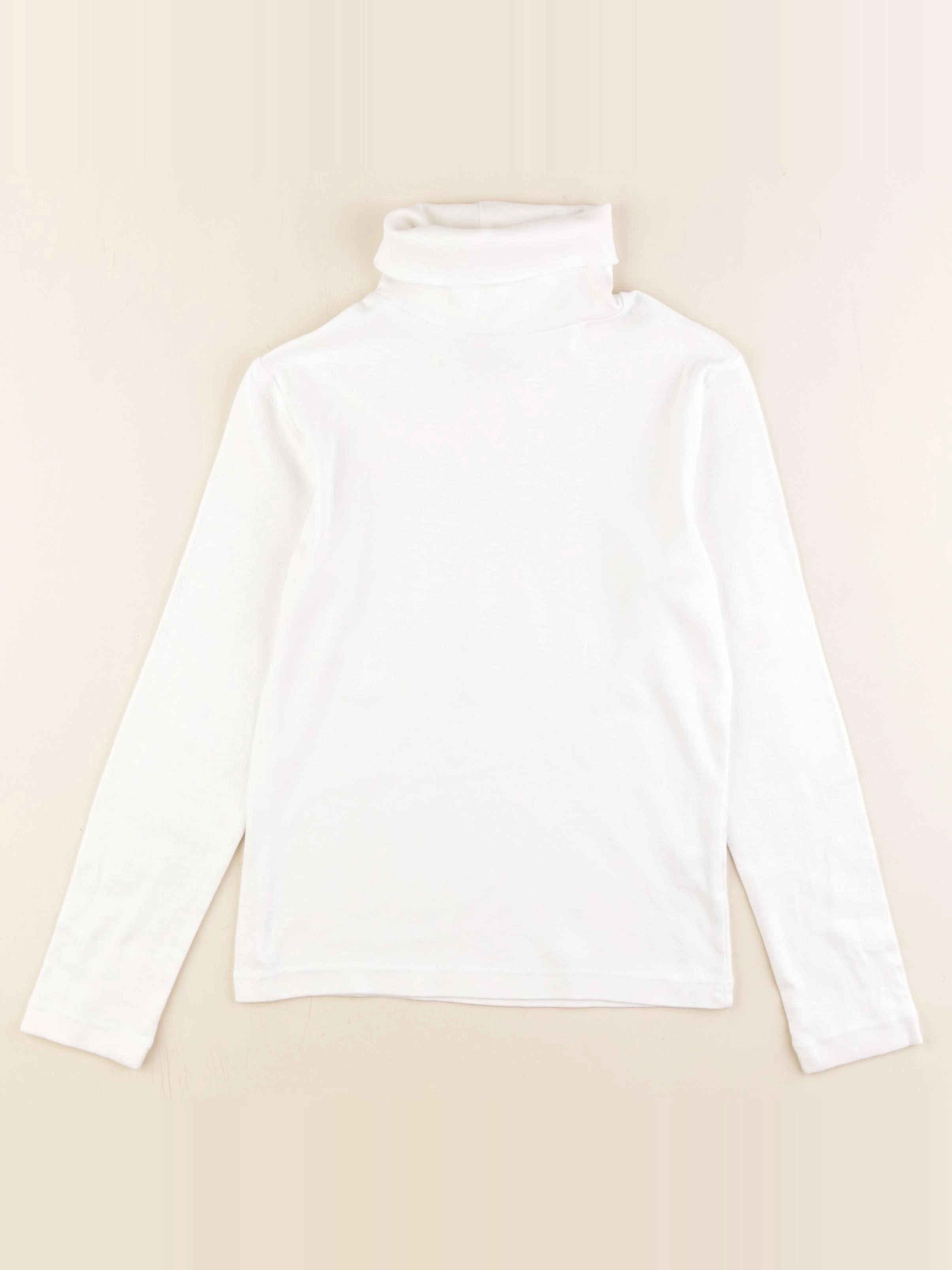 Monoprix - sous-pull blanc - 10 ans