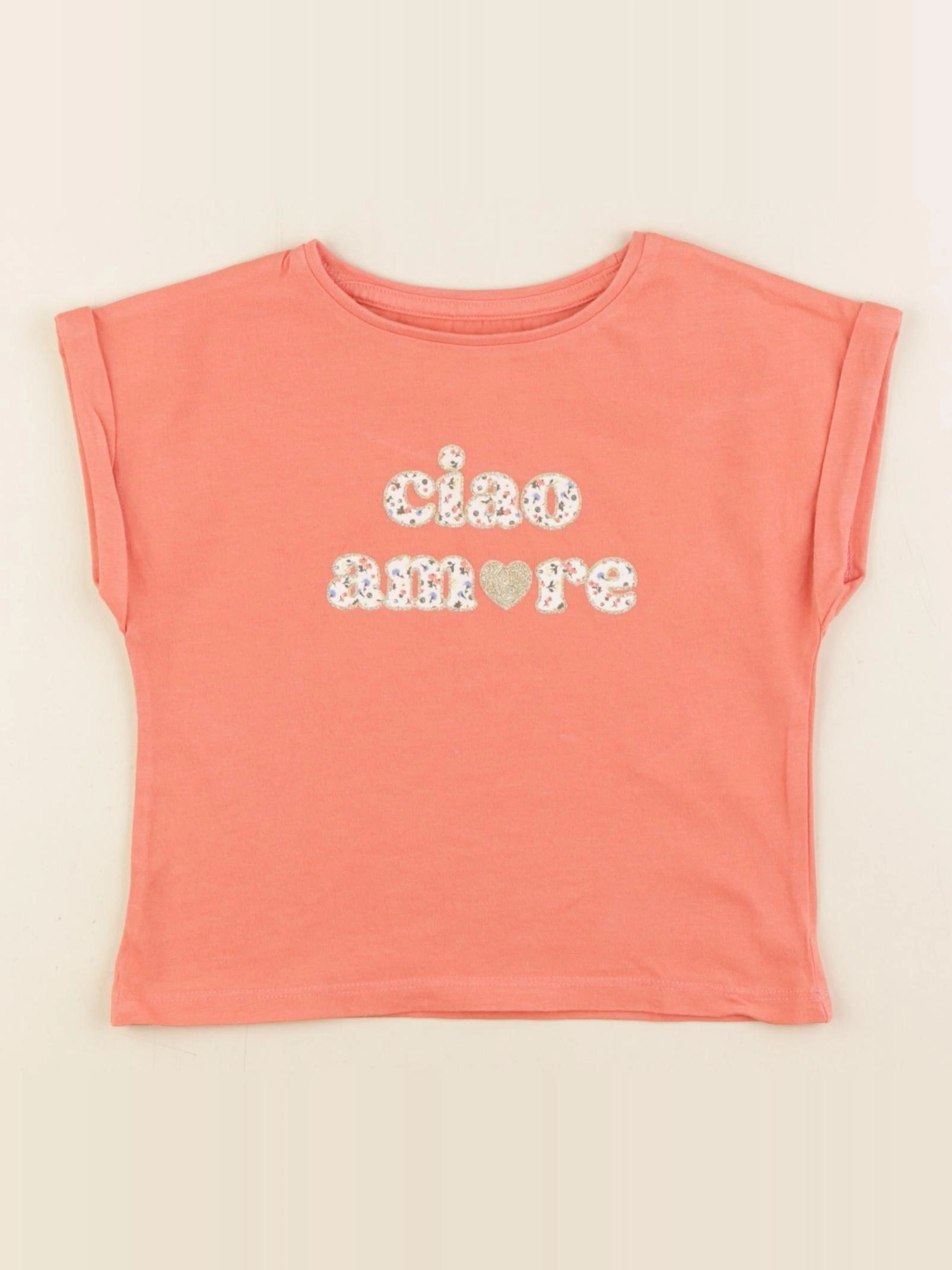 Vertbaudet - tee-shirt orange - 2 ans