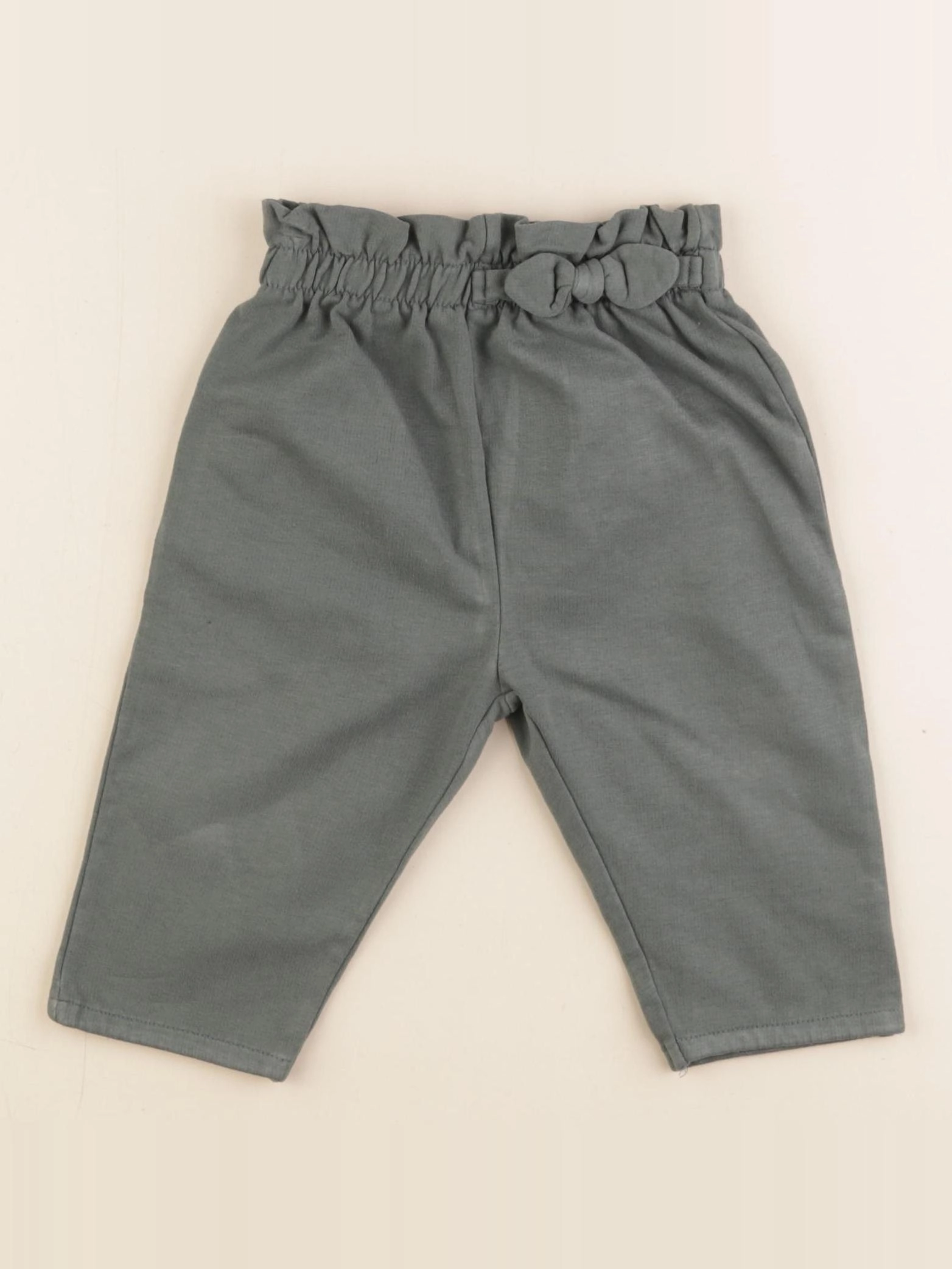 Vertbaudet - pantalon vert - 12 mois